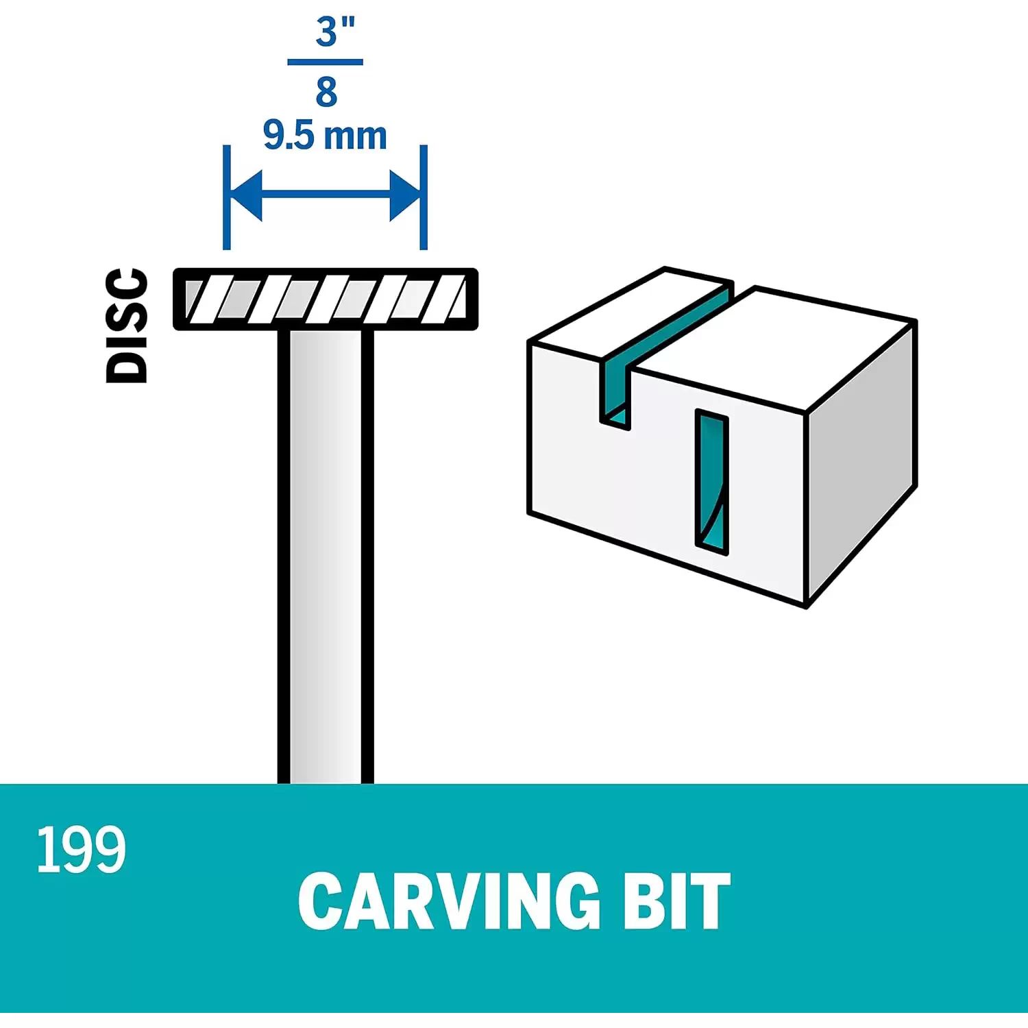 Dremel 199 3/8" Disc Shape Carving Bit