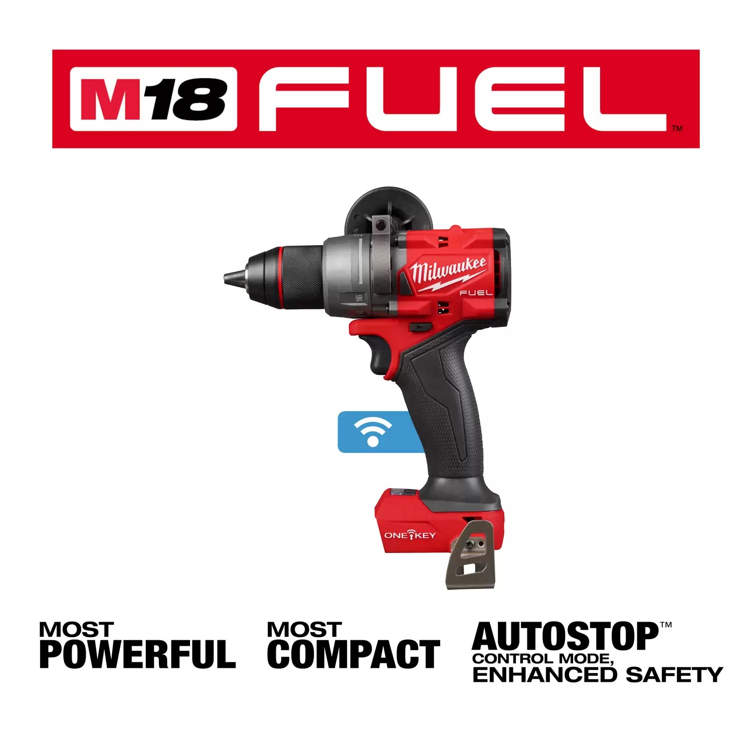 Milwaukee 2906-20 M18 FUEL 1/2” Hammer Drill/Driver w/ ONE-KEY - Tool Only