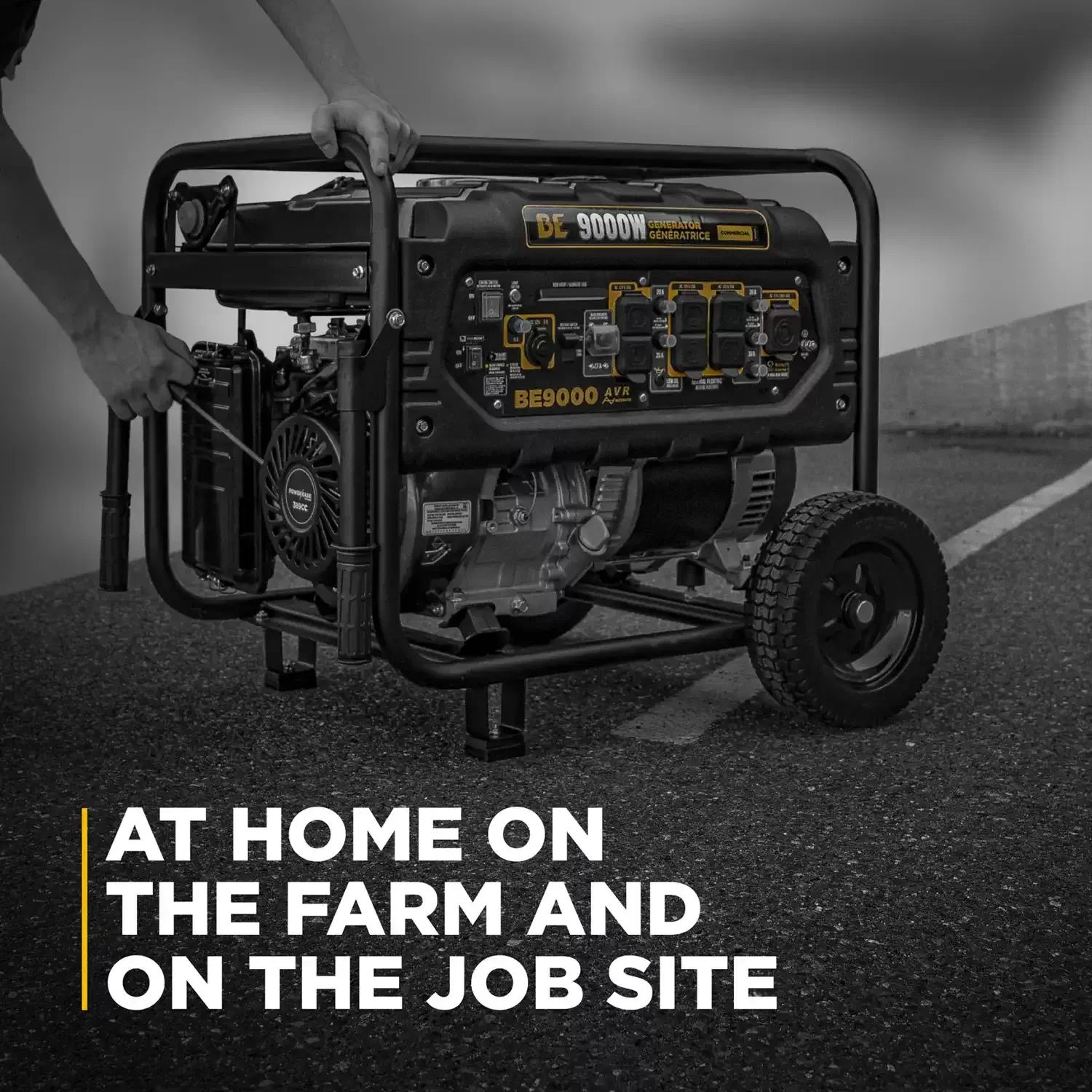 BE Power Equipment BE9000 Heavy Duty 9,000 Watt Generator