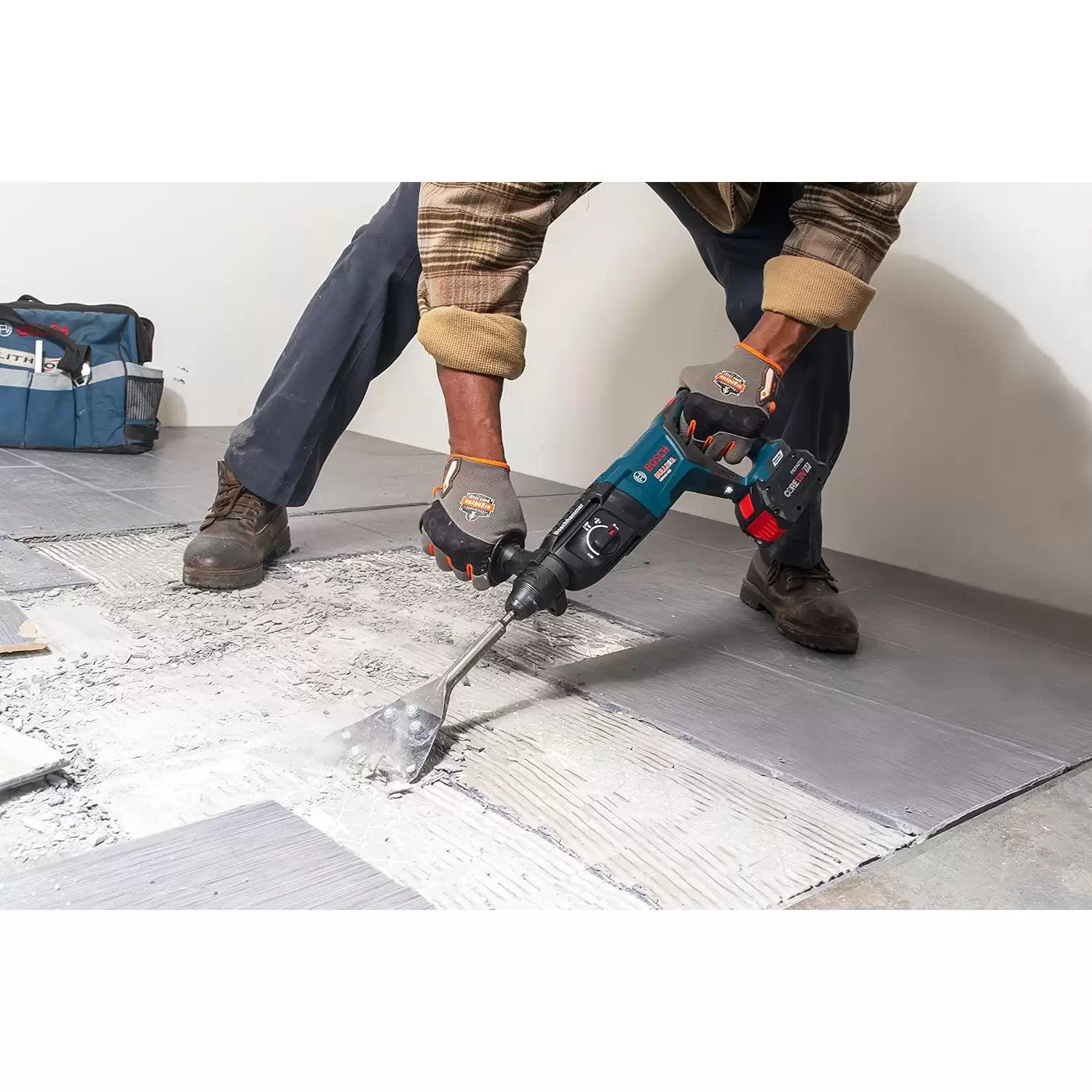 osch HS1418 SDS-PLUS Bulldog 5" X 11" Floor Scraper