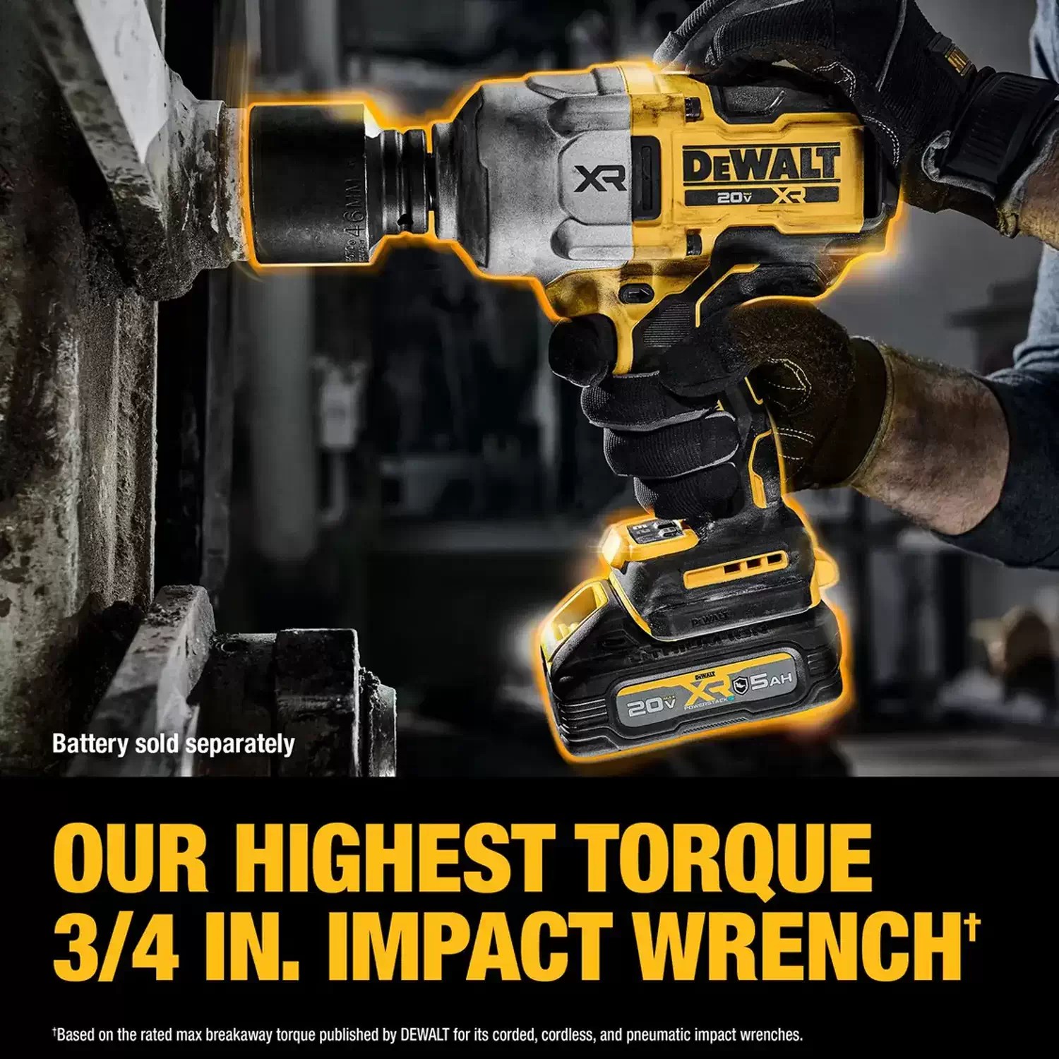 Dewalt DCF964B 20V MAX XR Brushless 3/4" High Torque Impact Wrench /w Hog Ring - Tool Only
