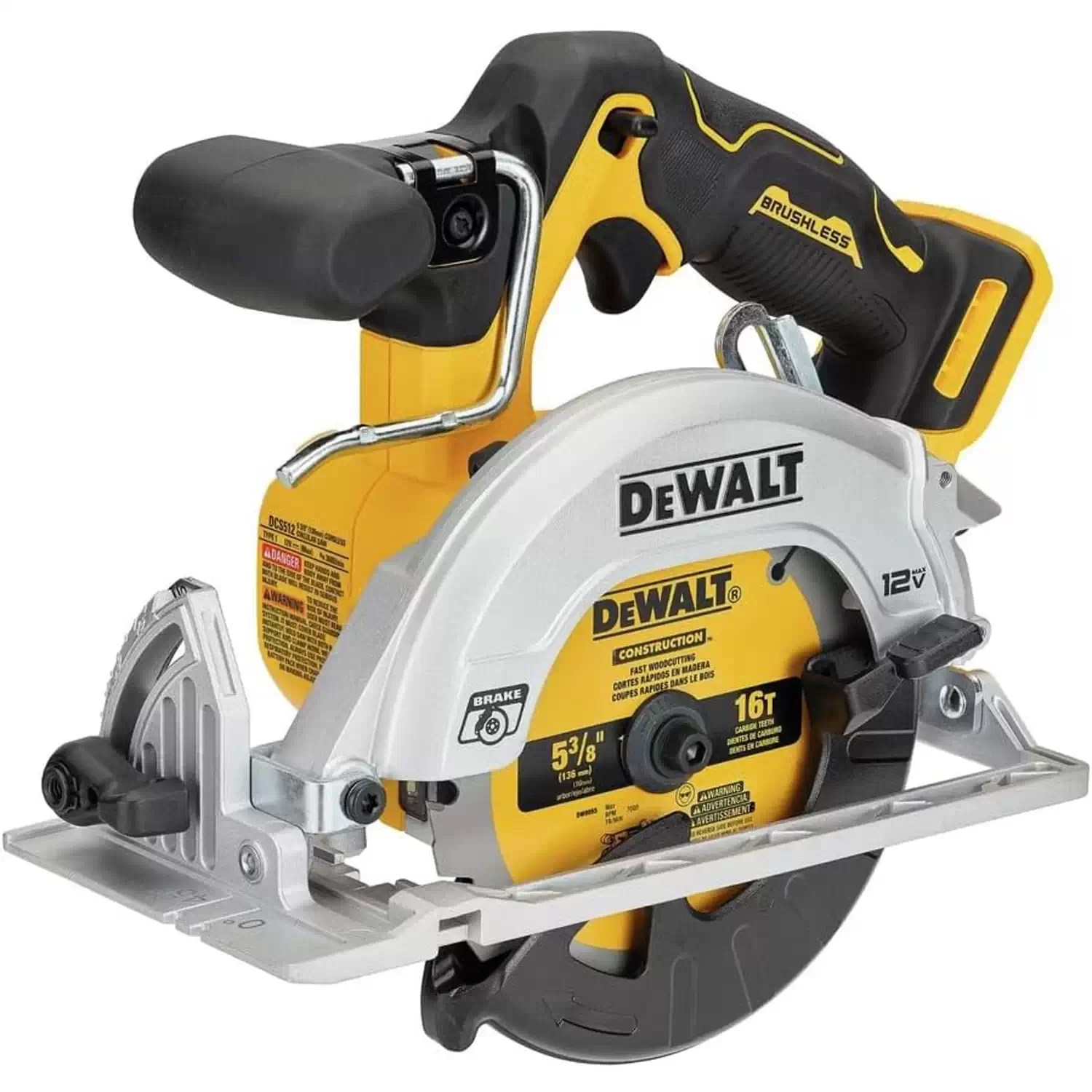 Dewalt DCS512B XTREME 12V MAX 5-3/8" Brushless Cordless Circular Saw - Tool Only