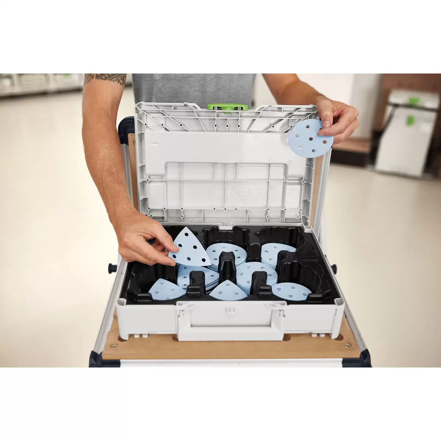 Festool 578196 Granat Sanding Disc Systainer Abrasive Set D90/V93 GR SYS