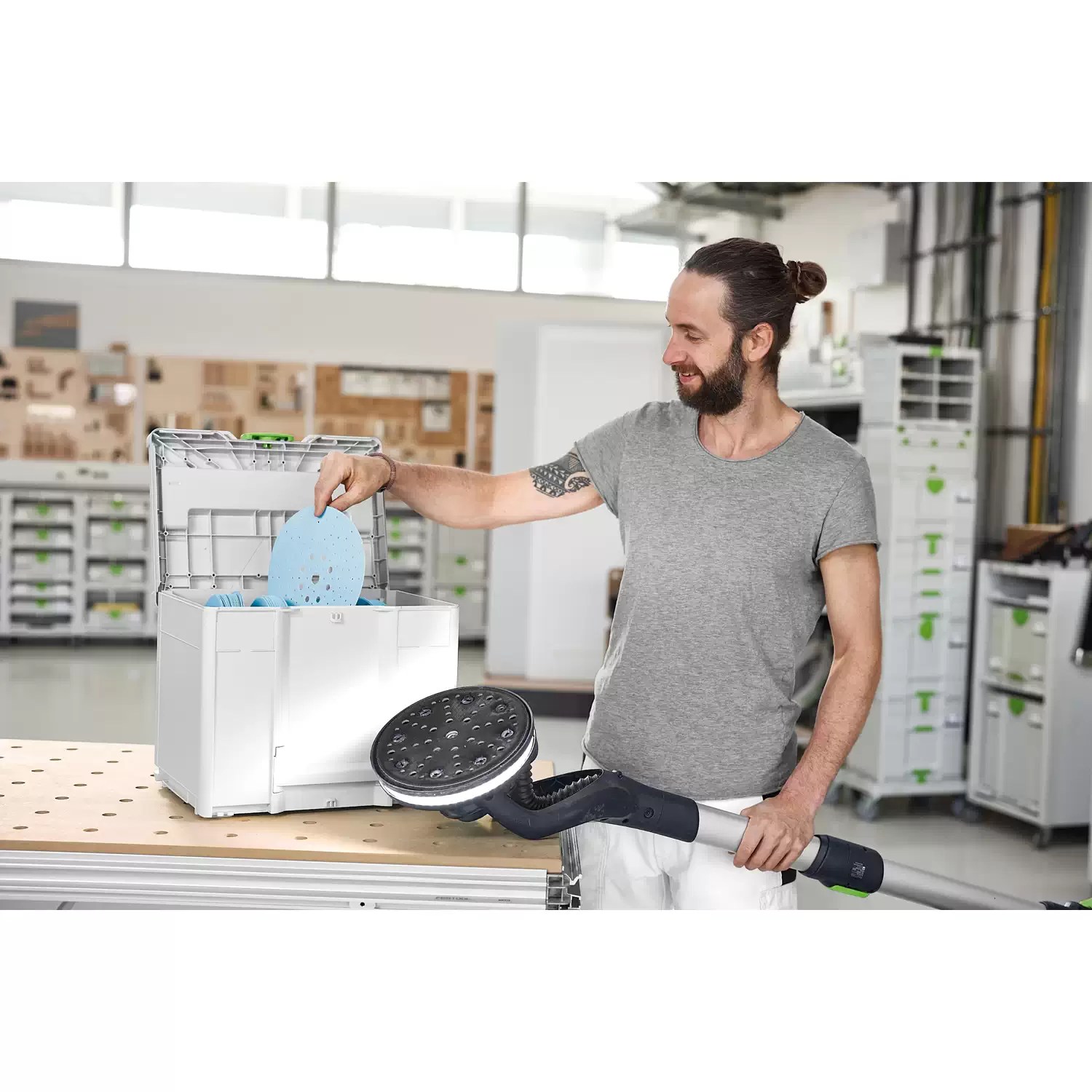 Festool 578281 9" Granat Sanding Disc Systainer Abrasive Set D225 GR SYS