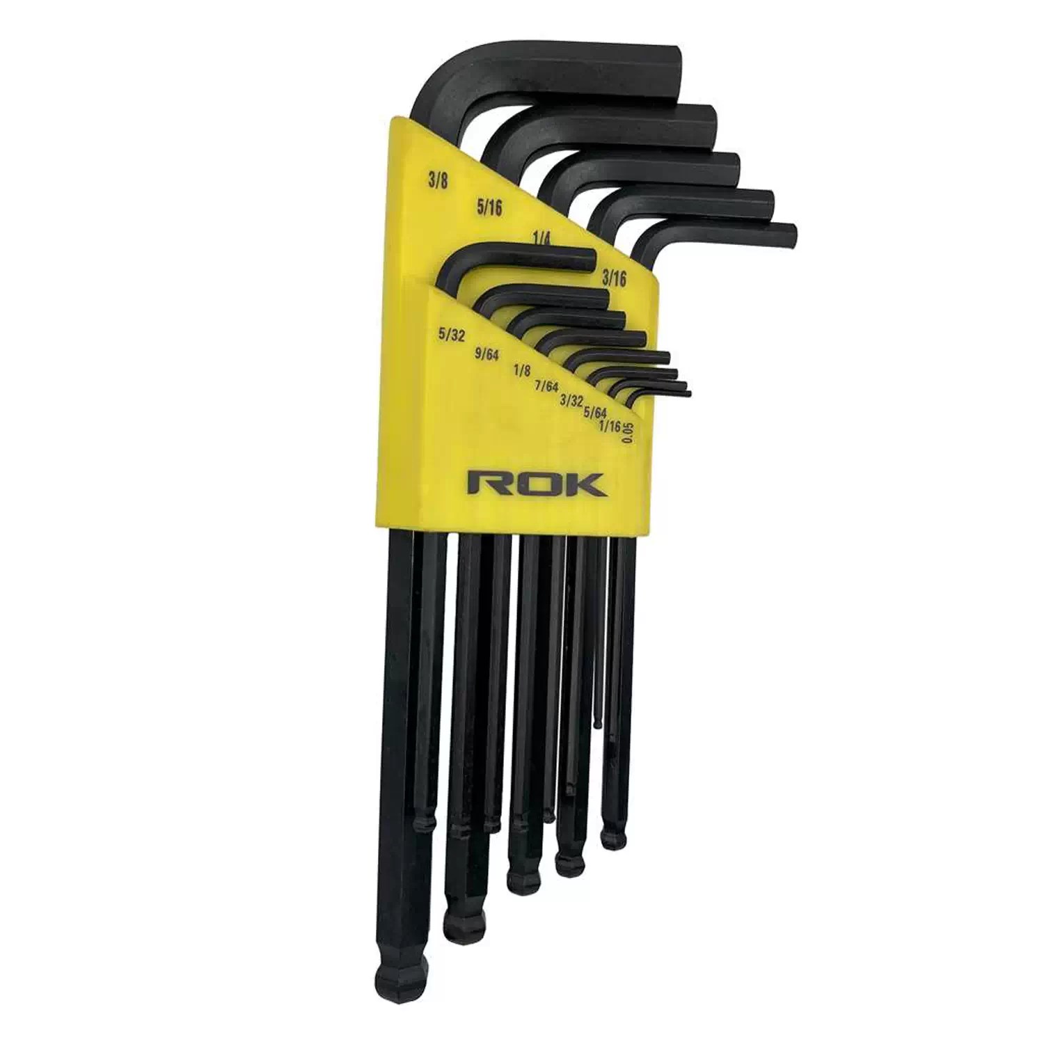 ROK 61010 13PC SAE Long Ball End Hex Key Set