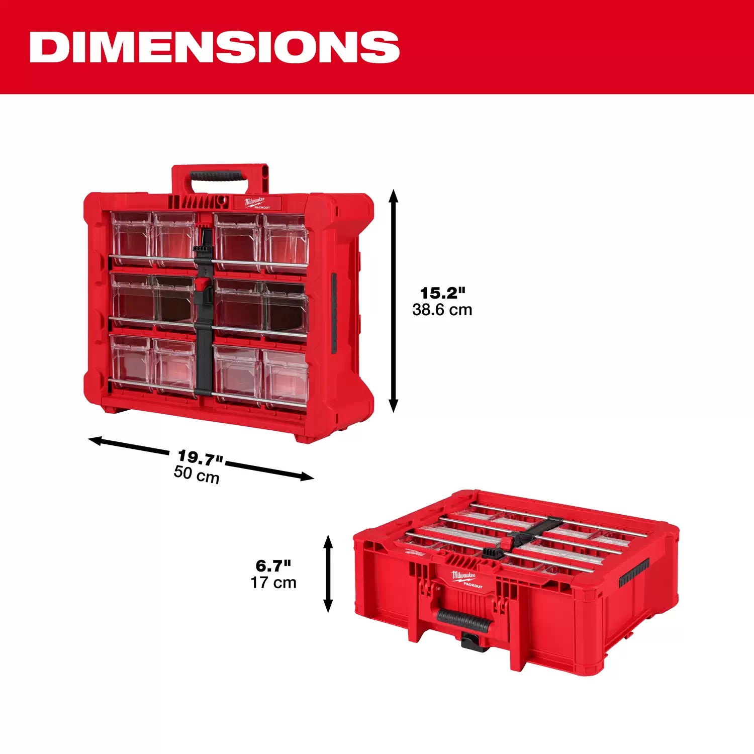 Milwaukee 48-22-8433 PACKOUT Tilt Bin Organizer
