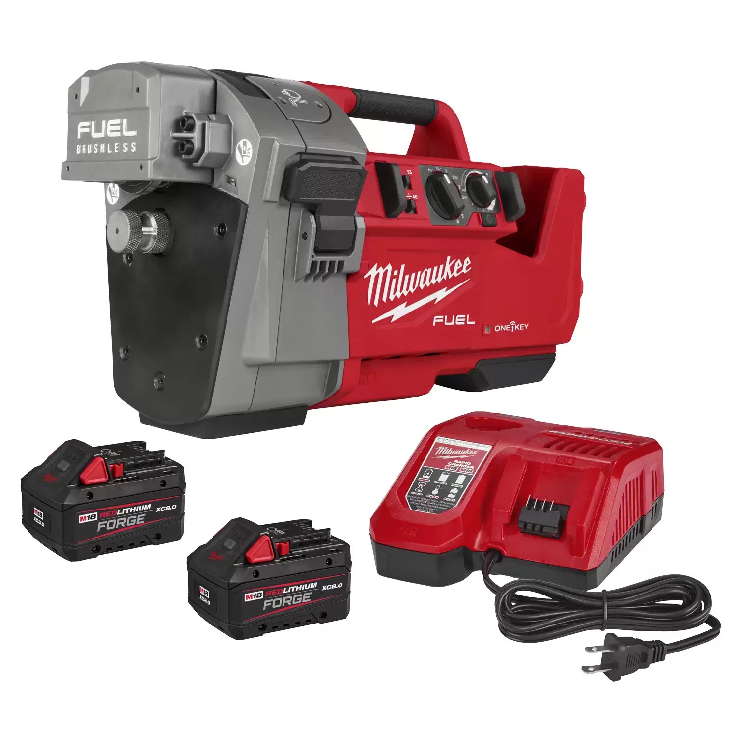 Milwaukee 2927-22 M18 FUEL RINGER Roll Groover for 1-1/4” - 4” Sch 10/40, 6” Sch 10