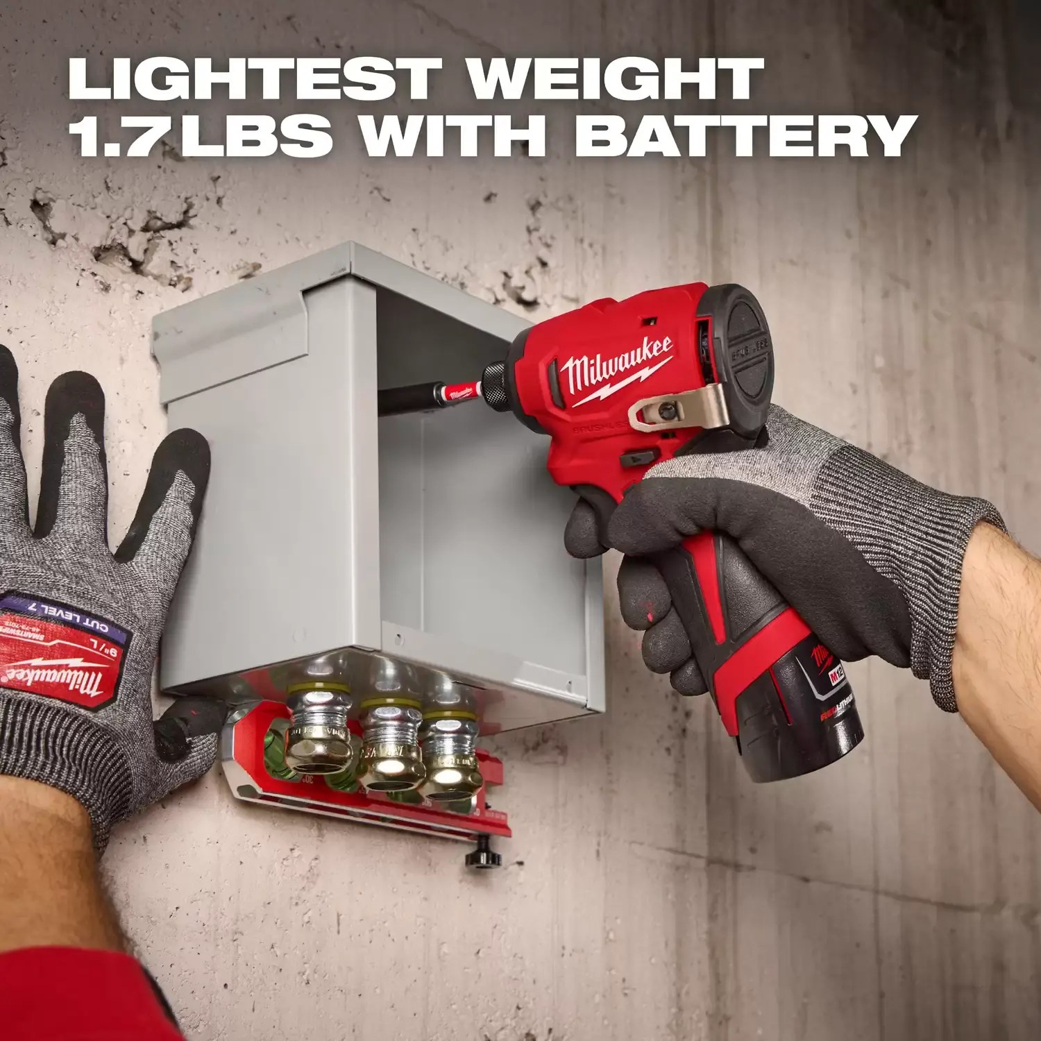 Milwaukee 3450-22 M12 FUEL Subcompact Brushless 1/4" Hex Impact Driver Kit