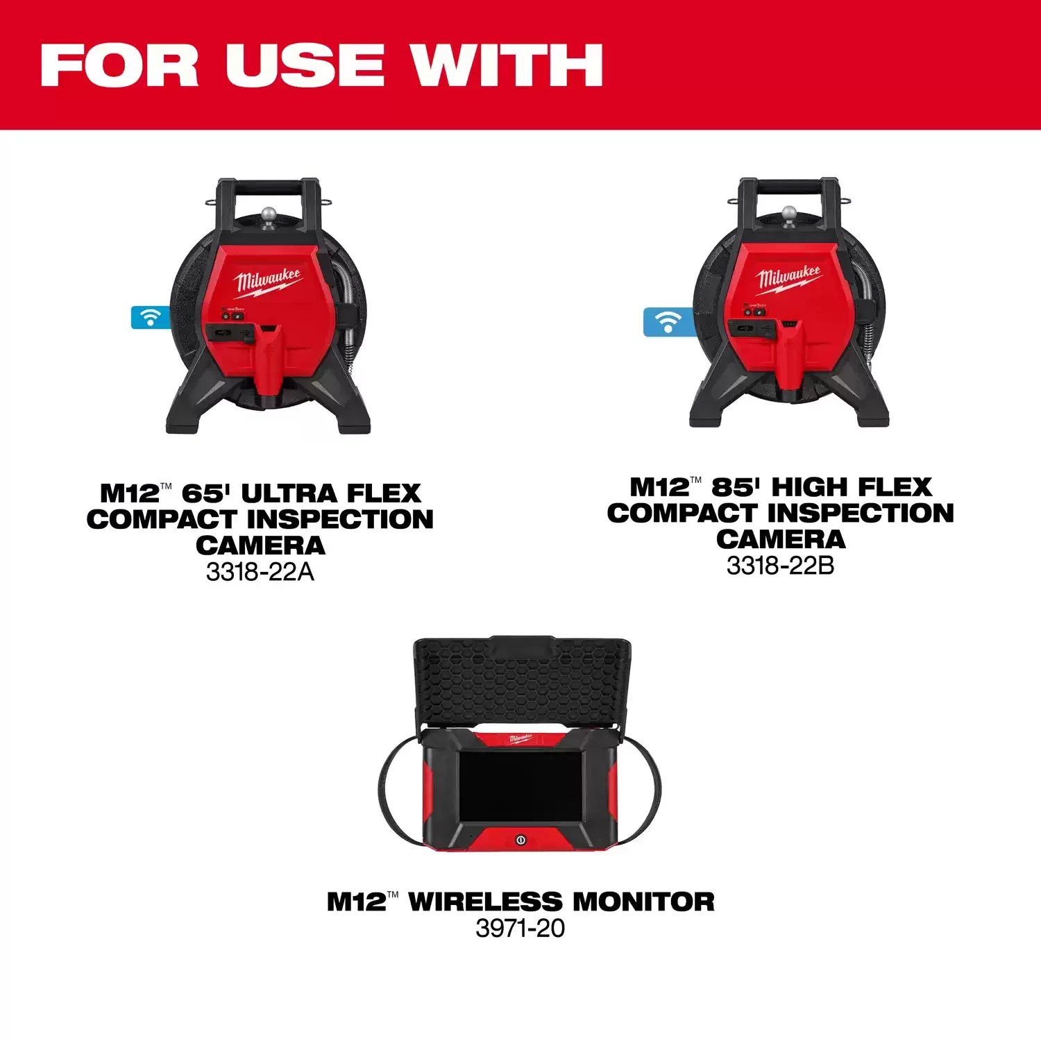 Milwaukee 3971-20 M12 Wireless Monitor with 5.5" HD Touchscreen Display