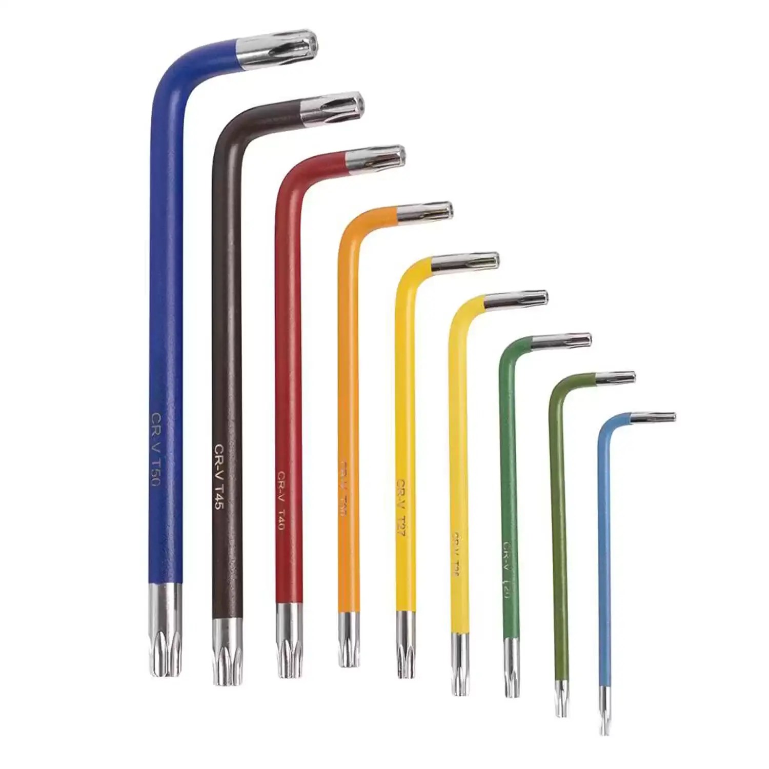 ROK 61044 9PC Colour Coded Torx Hex Key Set