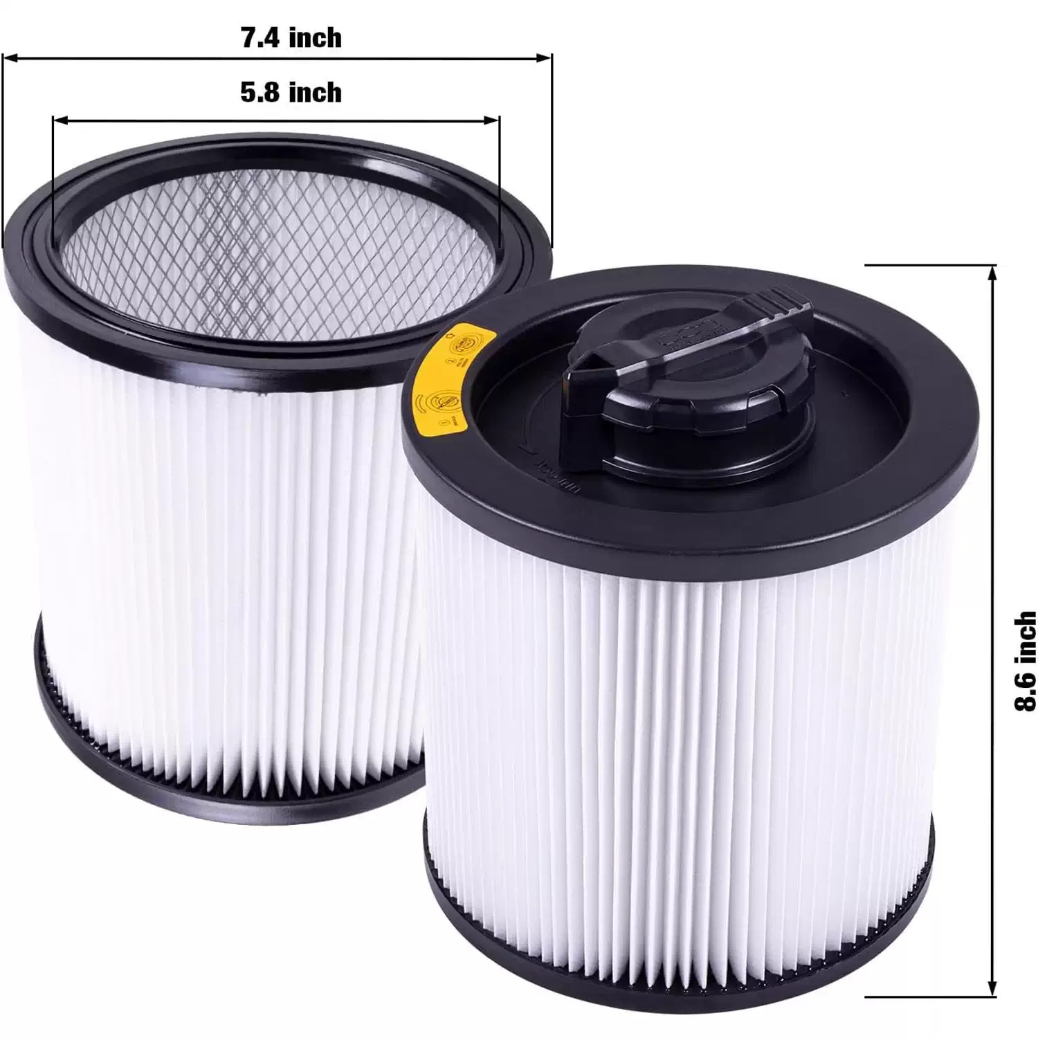 Dewalt DXVC6910 Standard Dust Cartridge Filter for 6-16 Gallon Wet/Dry Vacuums