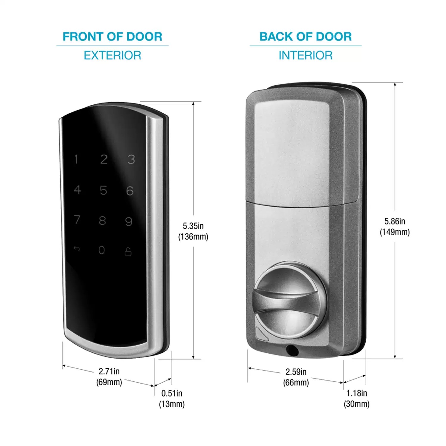 Master Lock D100001BLEE Bluetooth Deadbolt & Electronic Door Lock