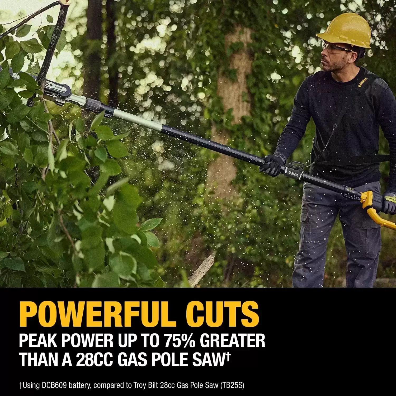 DEWALT DCPS671B 60V MAX 8" Cordless Telescoping Pole Saw - Tool Only