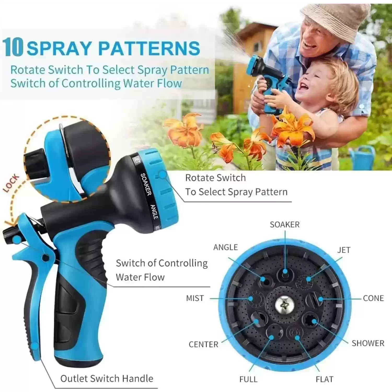 Solomon Tools GH100EX 100' Expandable Garden Hose Kit