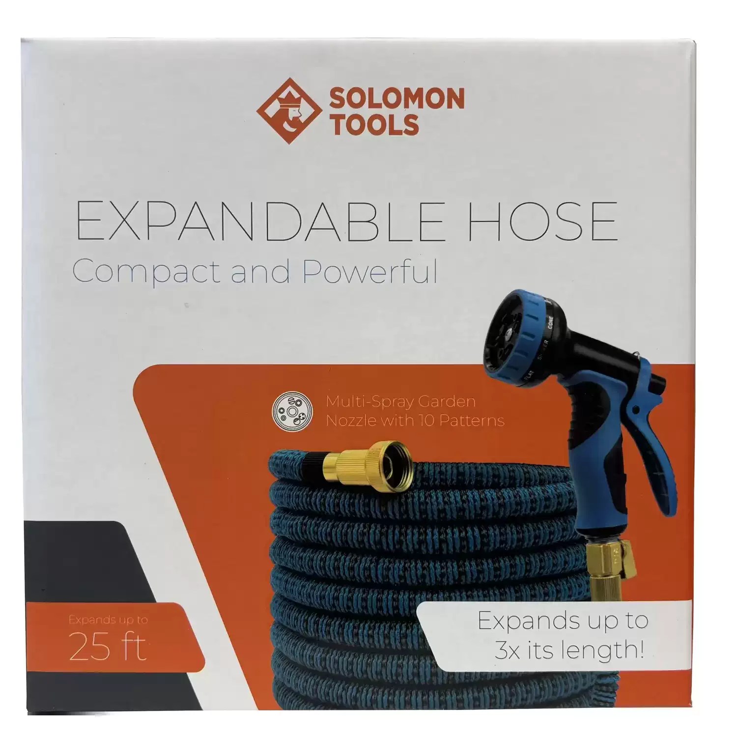Solomon Tools GH25EX 25' Expandable Garden Hose Kit