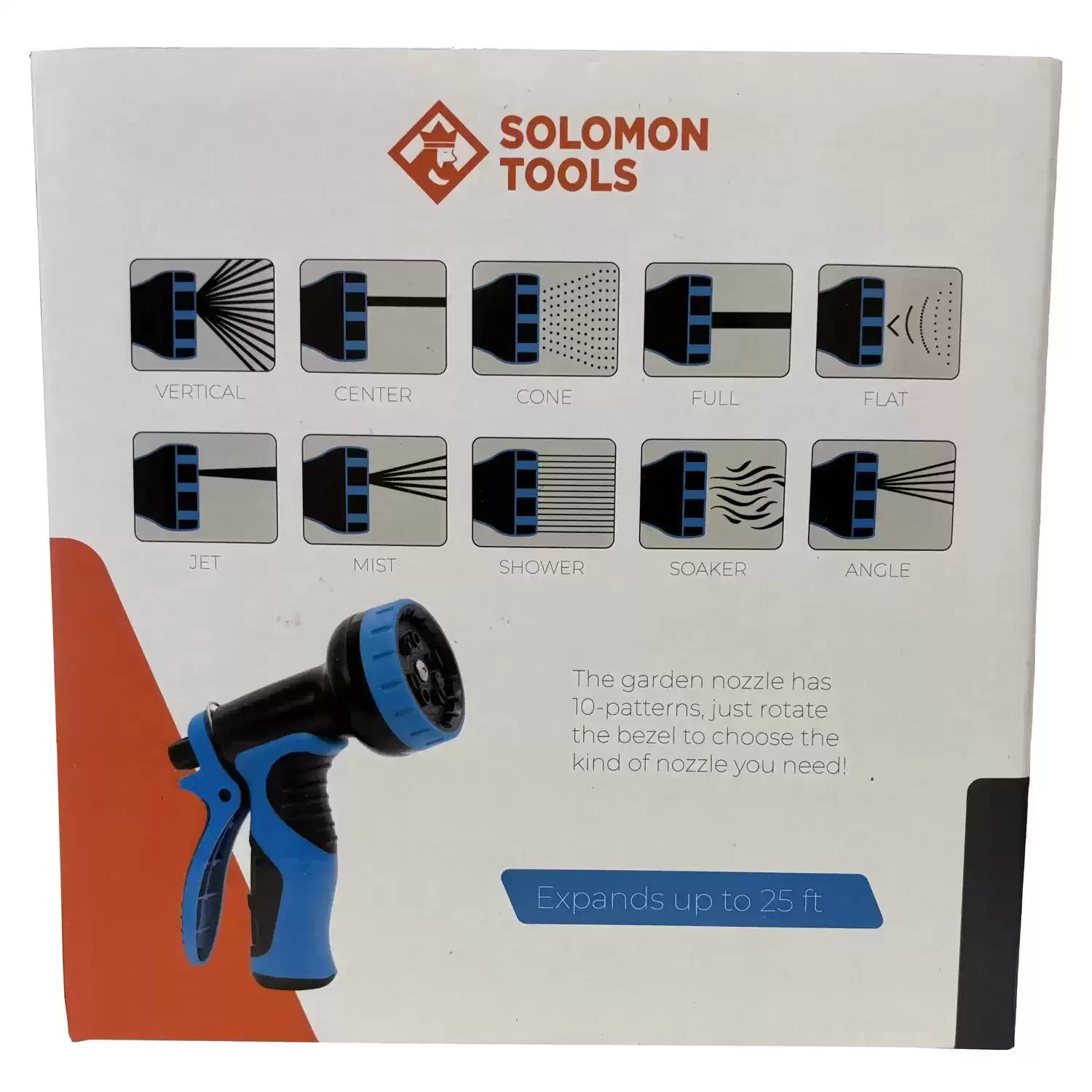 Solomon Tools GH25EX 25' Expandable Garden Hose Kit
