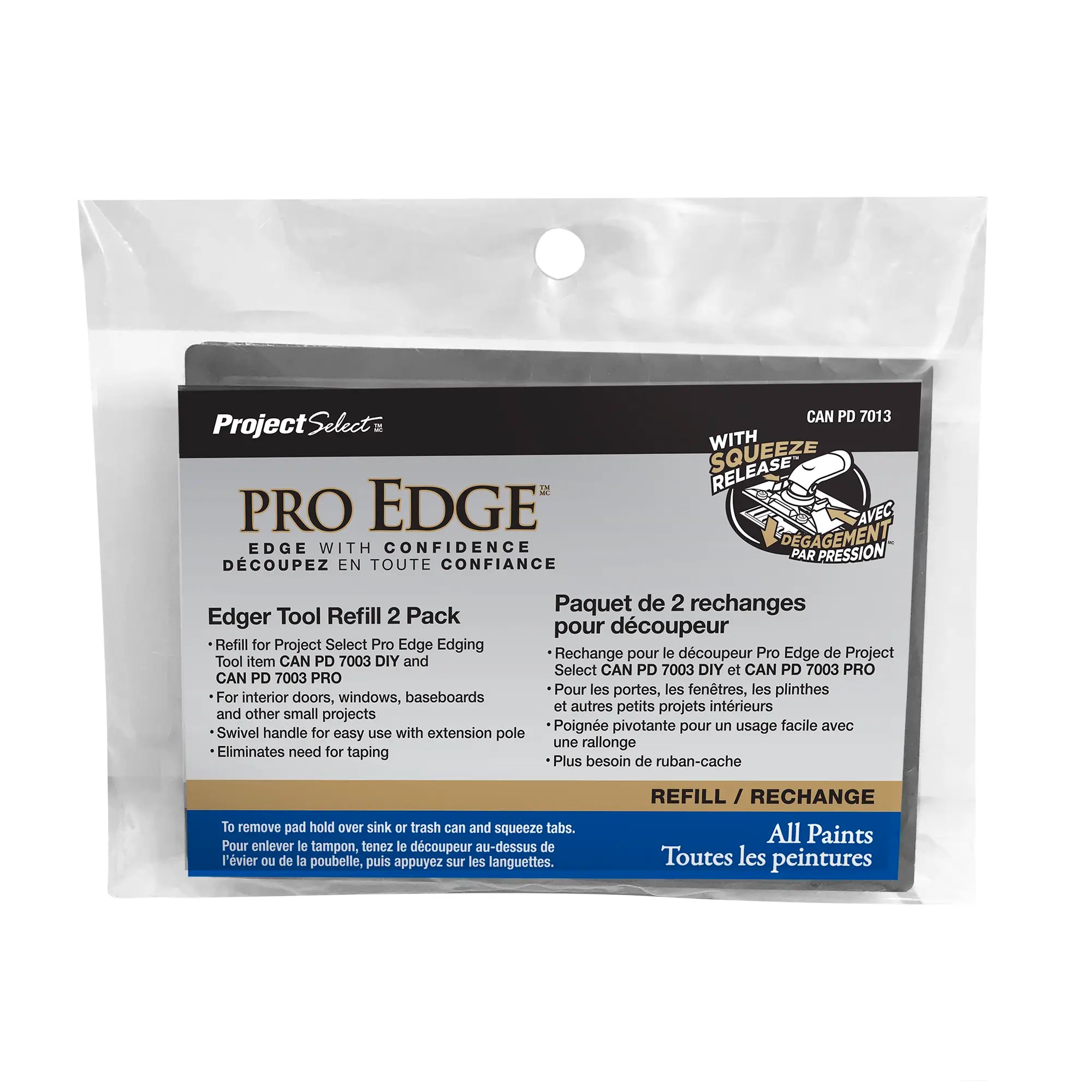 PINTAR MANUFACTURING CANPD7013 2PK 5" Edger Painter Refill Pack for Pro Paint Edger