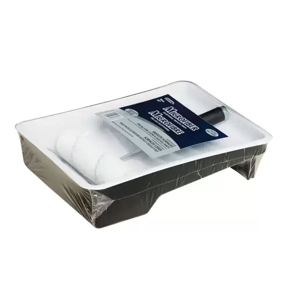 Pintar MFRS10 Microfibre Blue 4pc 9-1/2" Paint Roller and Tray Kit