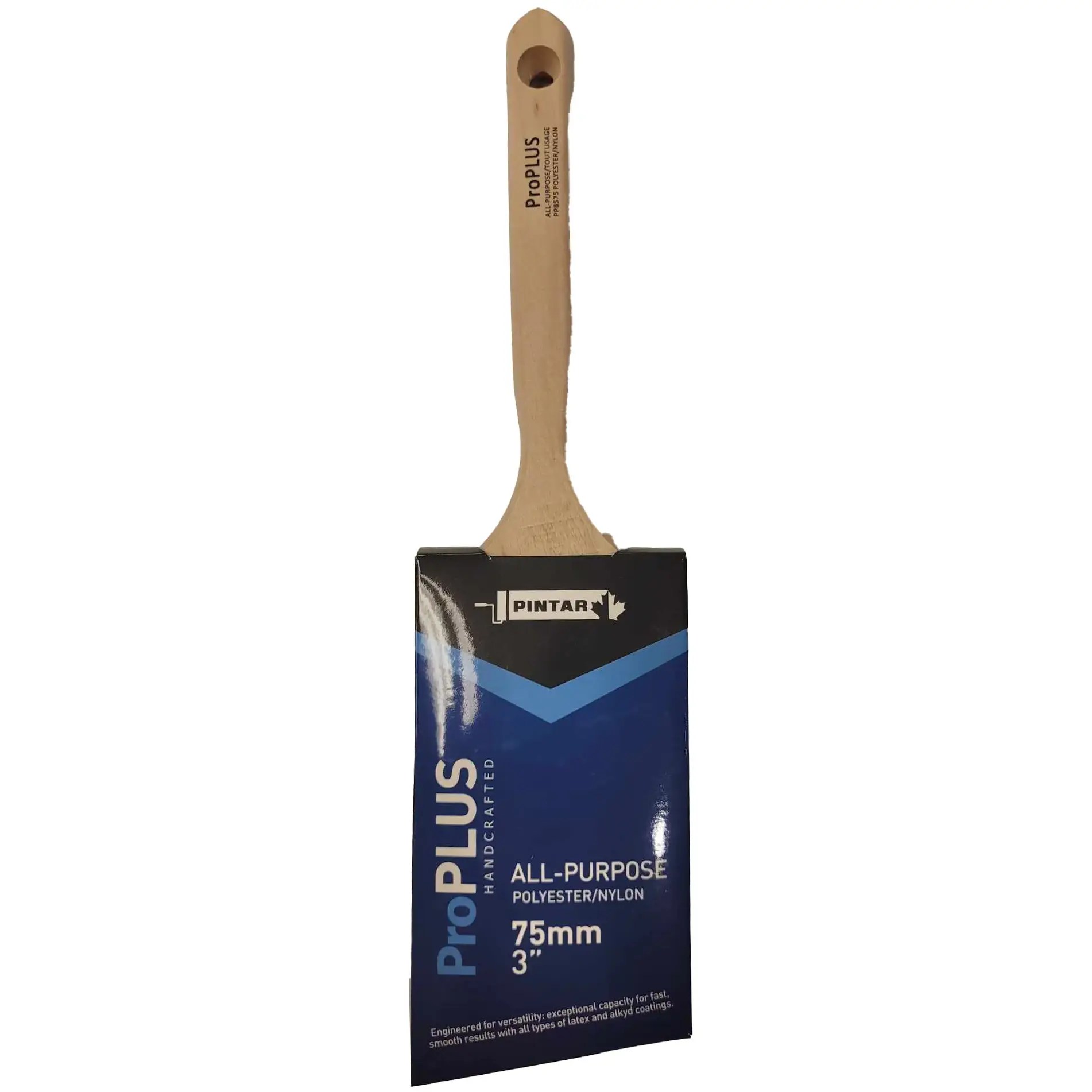 Pintar Manufacturing PP8575 ProPLUS All Purpose 3" Angular Paint Brush – Maximum Coverage with Professional Precision