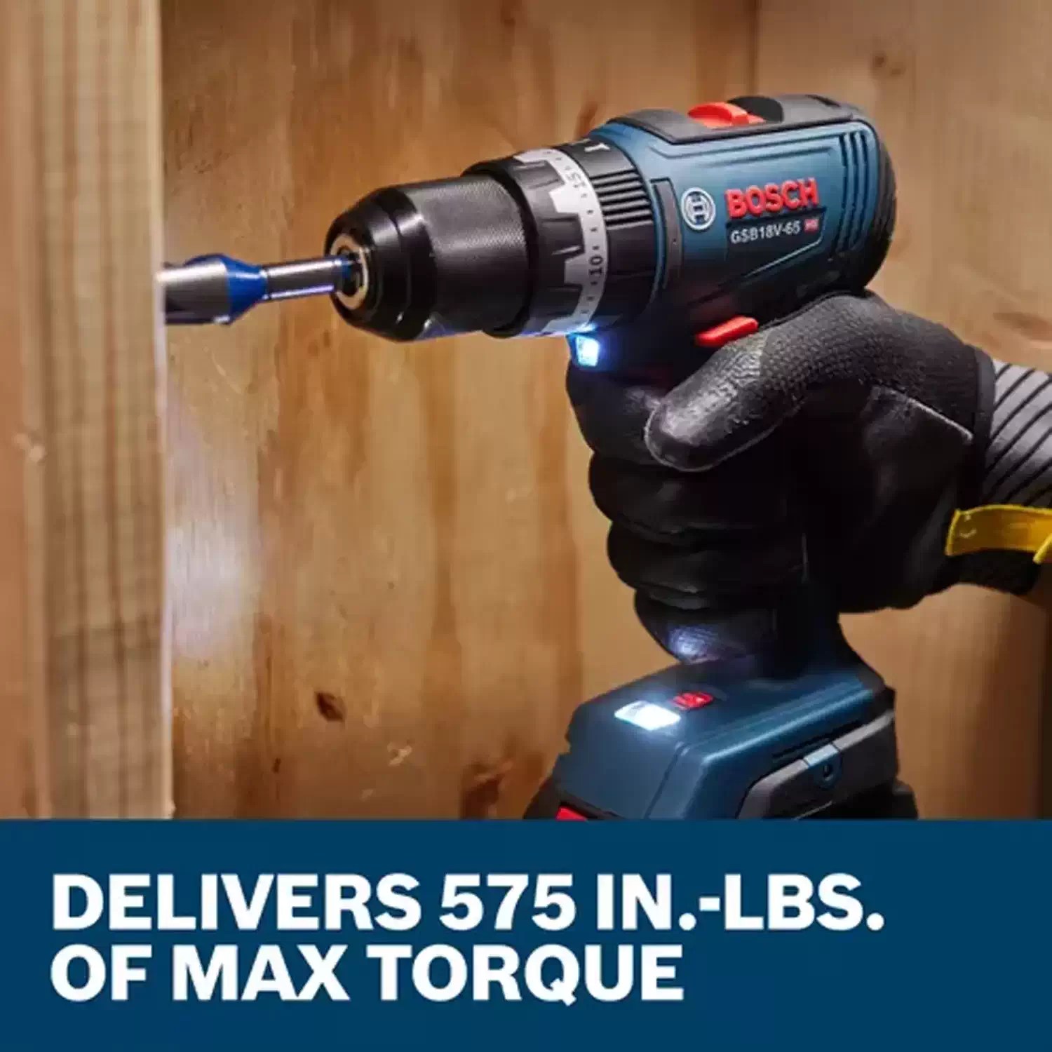 BOSCH GSB18V-65N 18V Cordless 1/2" Hammer Drill/Driver - Tool Only