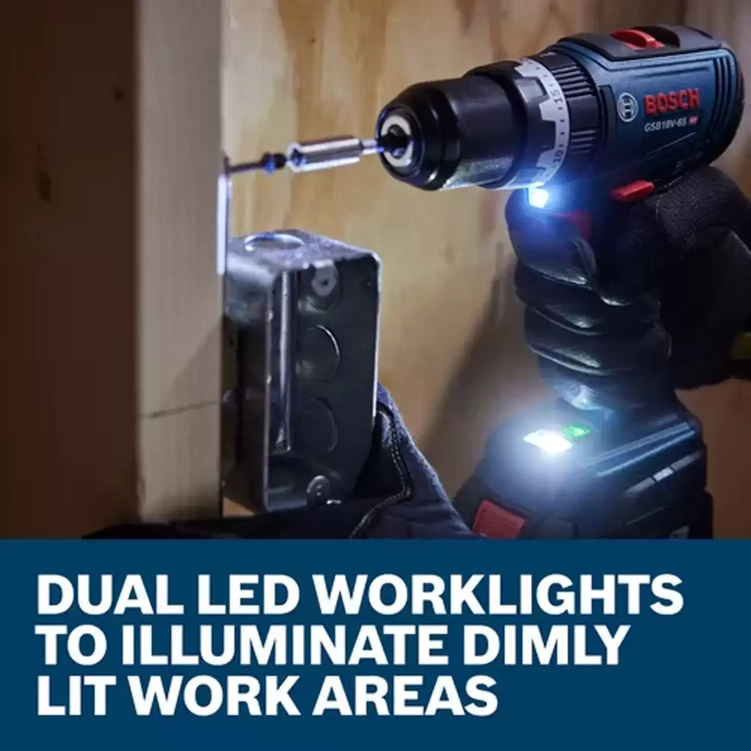 BOSCH GSB18V-65N 18V Cordless 1/2" Hammer Drill/Driver - Tool Only