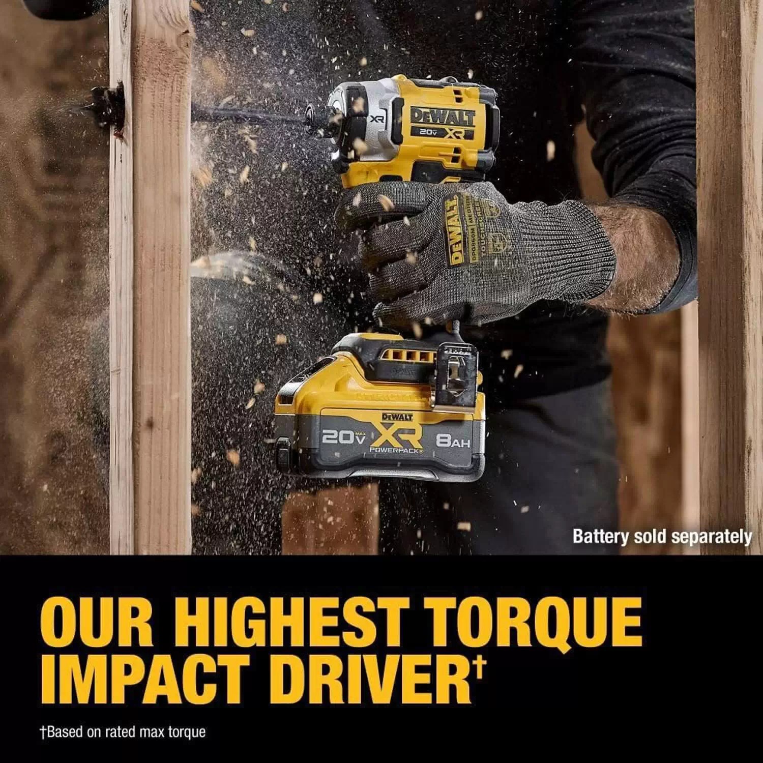DEWALT DCF860B 20V MAX XR 1/4" Brushless 3-Speed High Torque Impact Driver - Tool Only