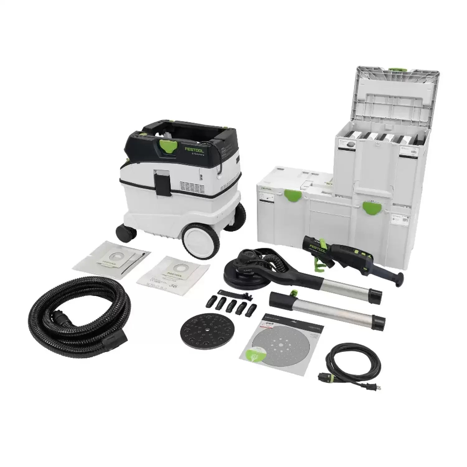 Festool 578684 PLANEX Long-Reach Drywall Sander Combo Kit LHS 2 225/CT 36AC/STF-IP