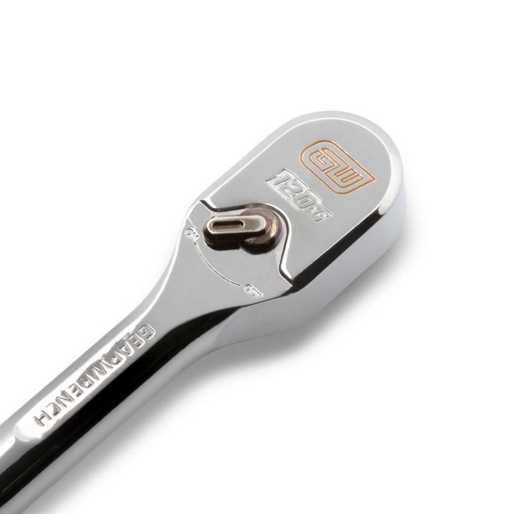 GEARWRENCH 81011XP 1/4" Drive 120XP Full Polish Chrome 5" Teardrop Ratchet