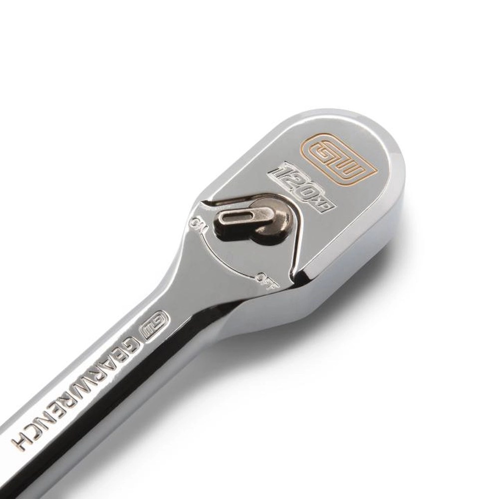 GEARWRENCH 81211XP 3/8" Drive 120XP Full Polish Chrome 8-1/4" Teardrop Ratchet
