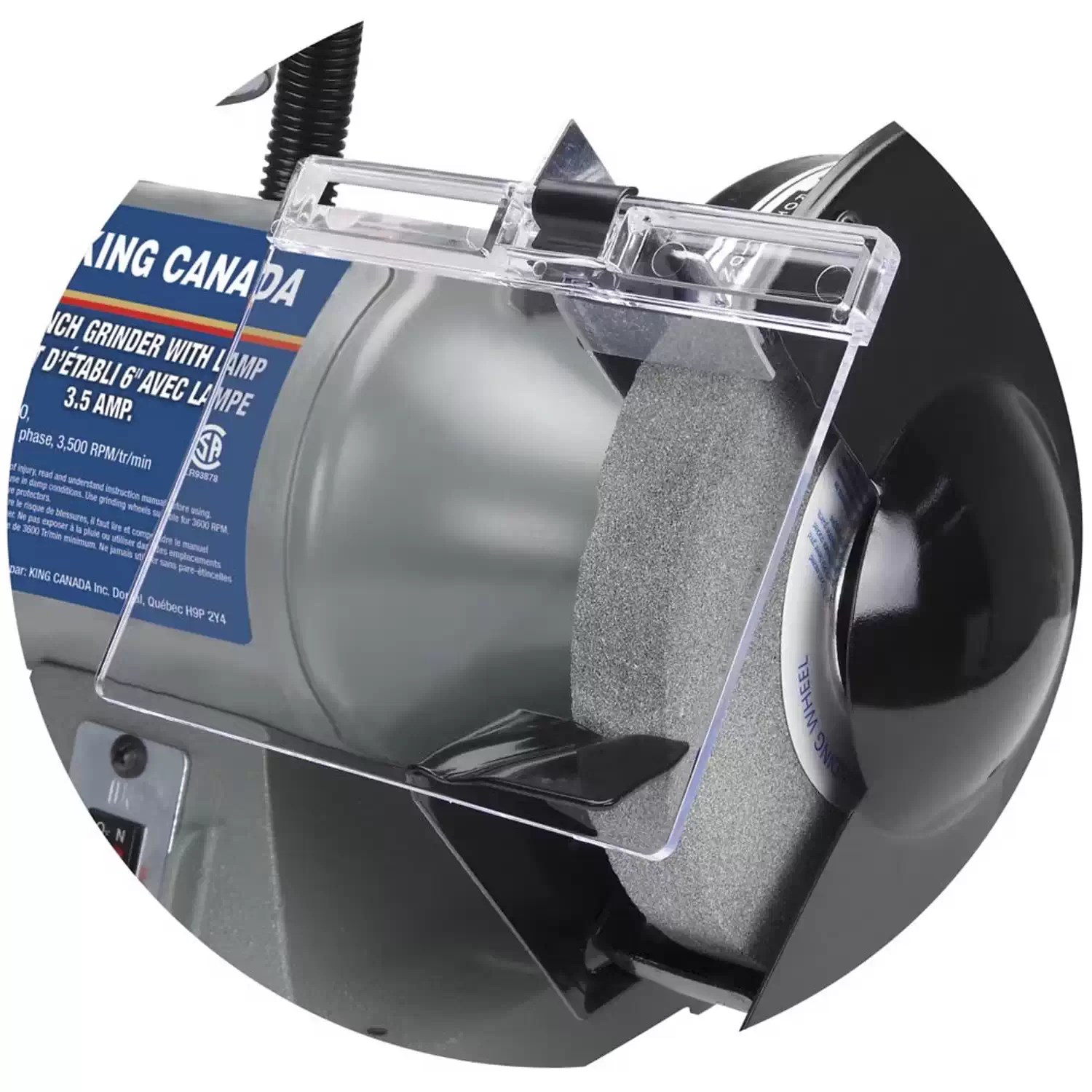 KING CANADA KC-690LN 6" Bench Grinder with LED Lights