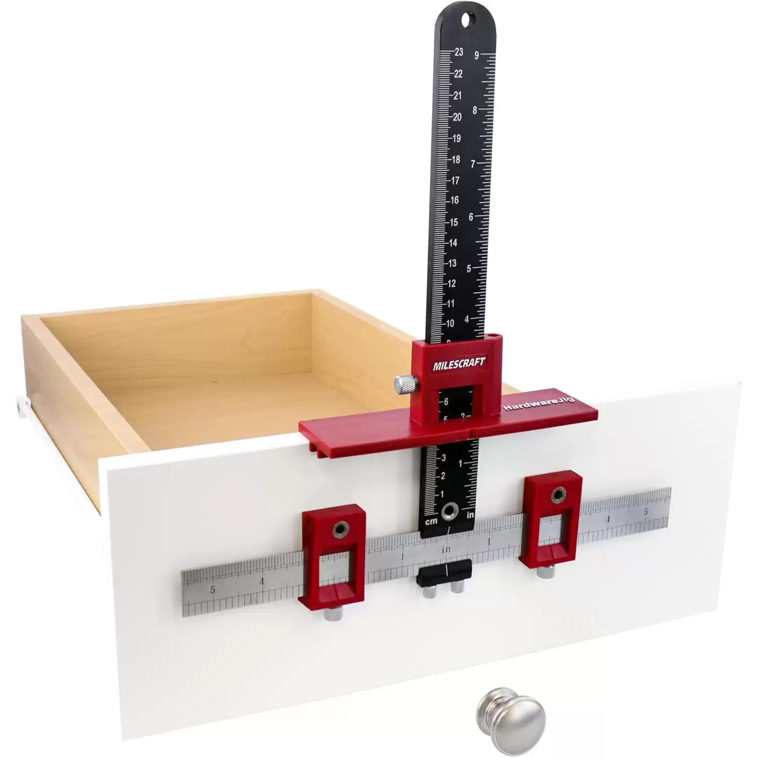 Milescraft 1340 HardwareJig Fast, Accurate Cabinet Hardware Installation for Left & Right Doors and Drawers