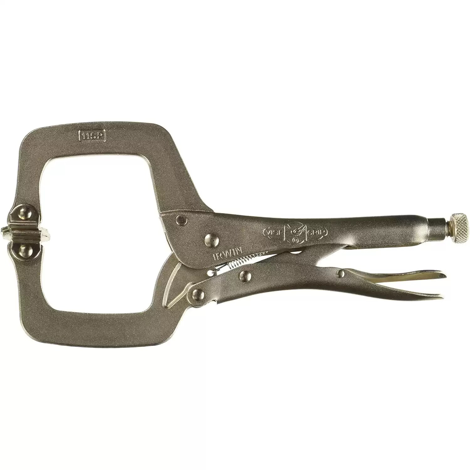 Irwin 11SP 11" Locking Vise Grip "C" Clamp with Swivel Pads