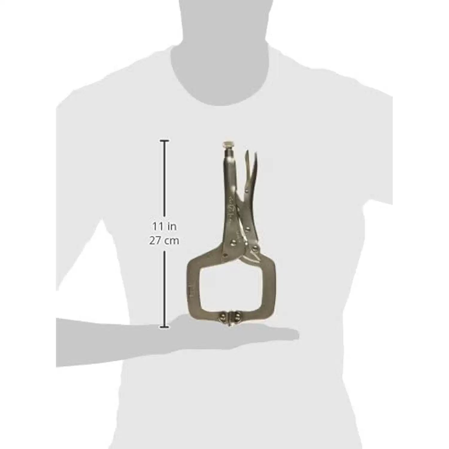 Irwin 11SP 11" Locking Vise Grip "C" Clamp with Swivel Pads