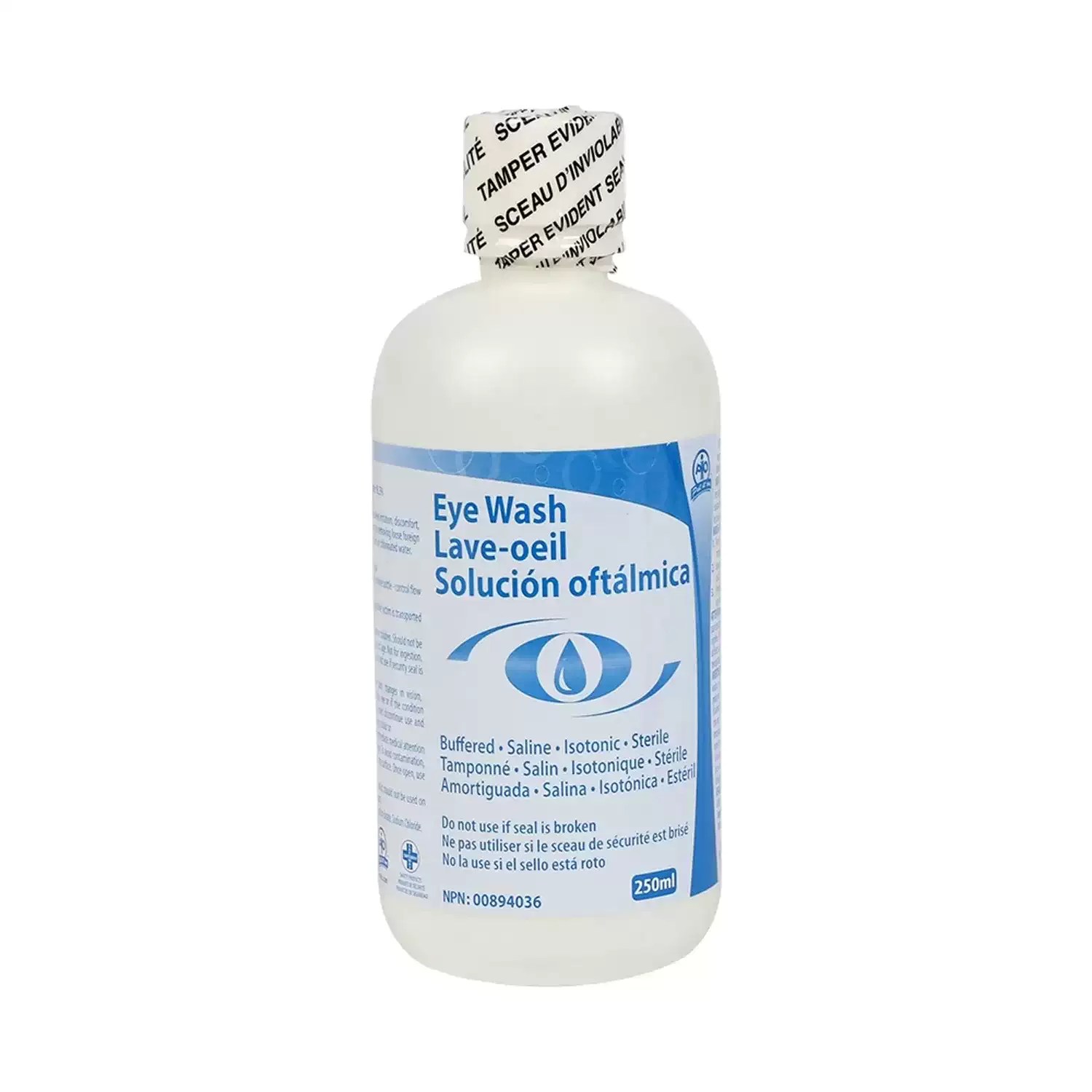 WASIP Ltd. F4501162 250ml Eyewash Solution - Buffered, Sterile, Ready-to-Use