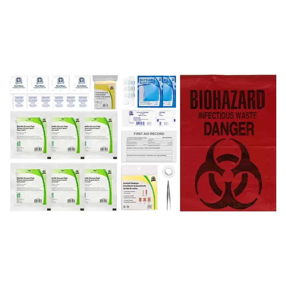 WASIP Ltd. F74PS100 British Columbia Personal First Aid Kit (WorkSafeBC Z1220)