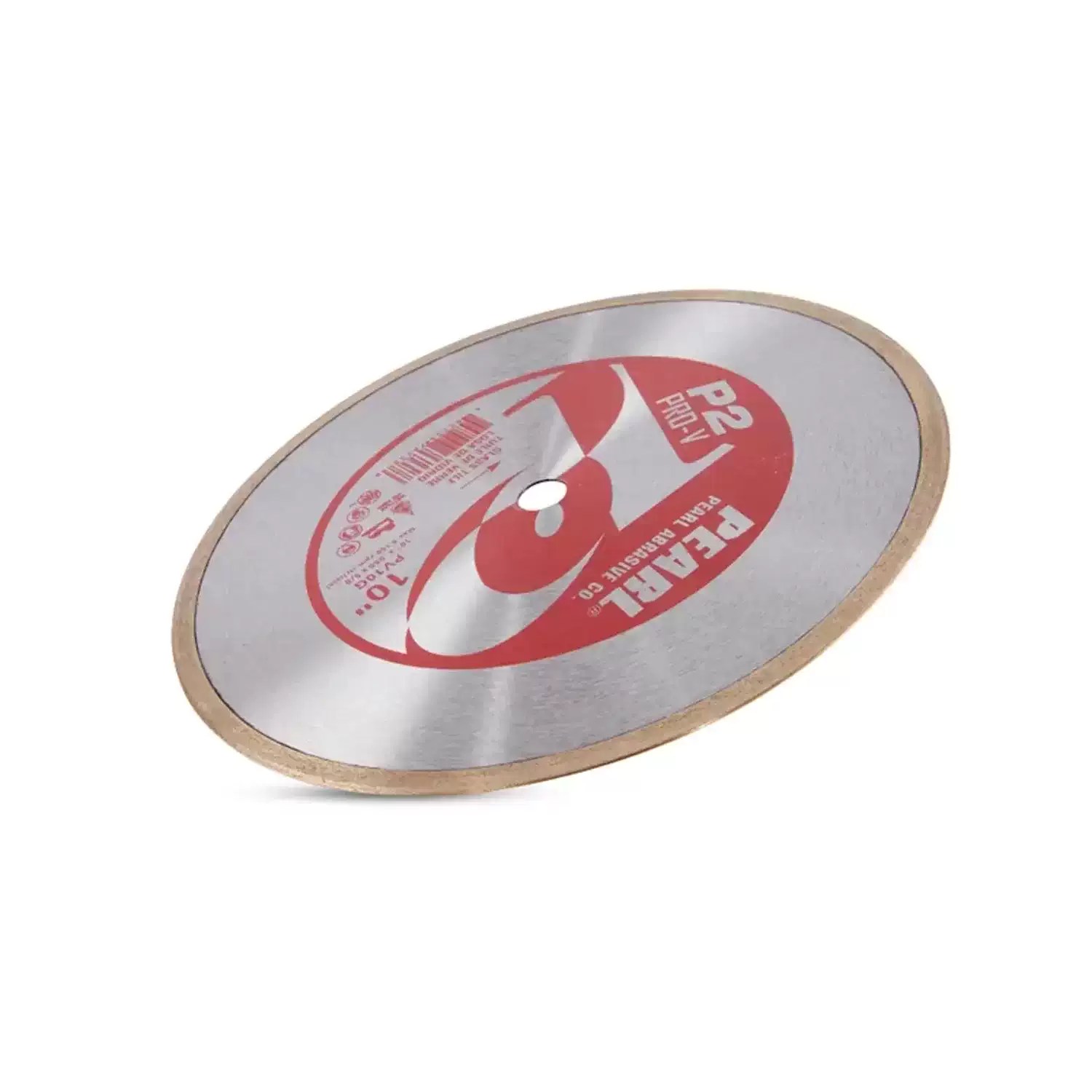Pearl PV10G 10" x .050 P2 Pro-V  Continuous Rim Diamond Blade for Glass & Porcelain Tile 5/8"