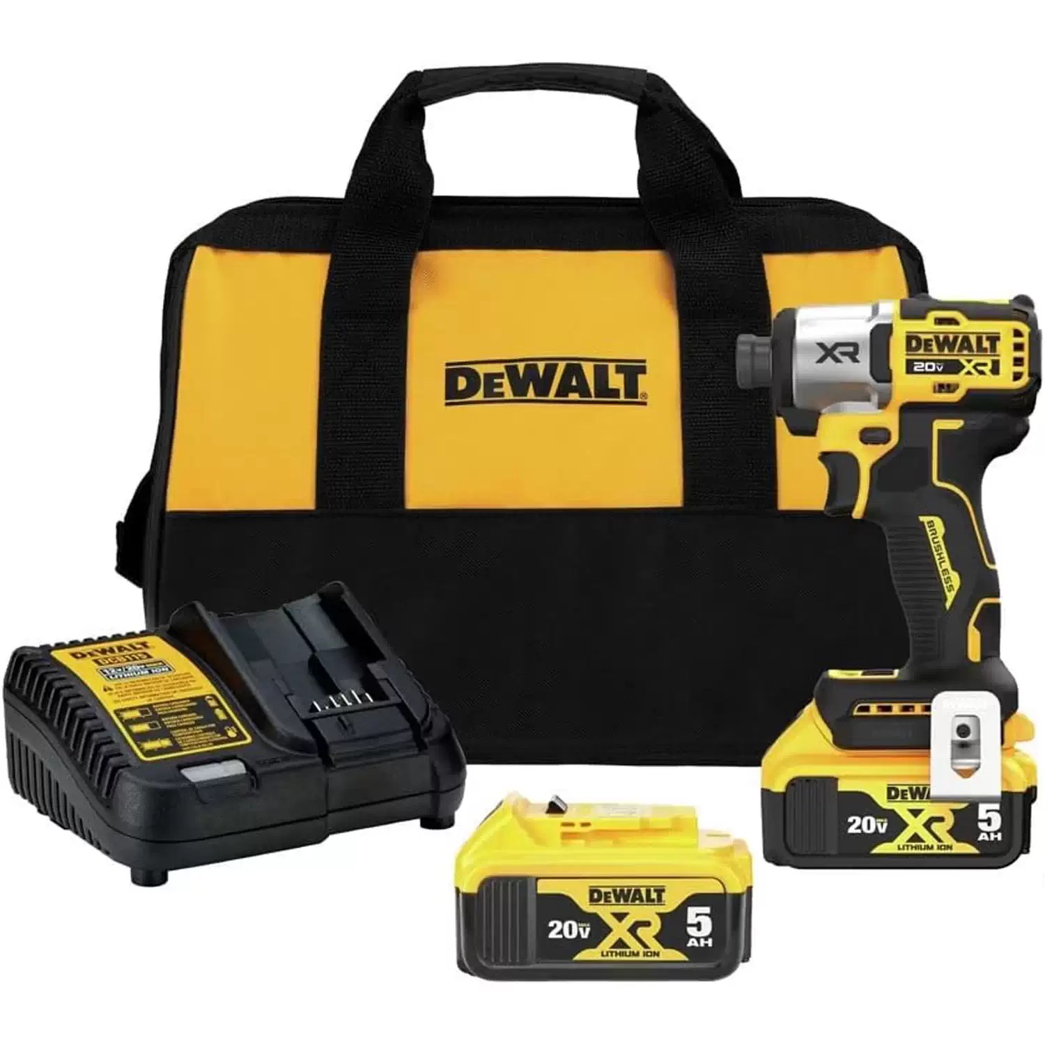 Dewalt DCF845P2 20V MAX XR 3-Speed 1/4" Cordless Brushless Impact Driver Kit (with 2 x 5.0Ah Batteries)