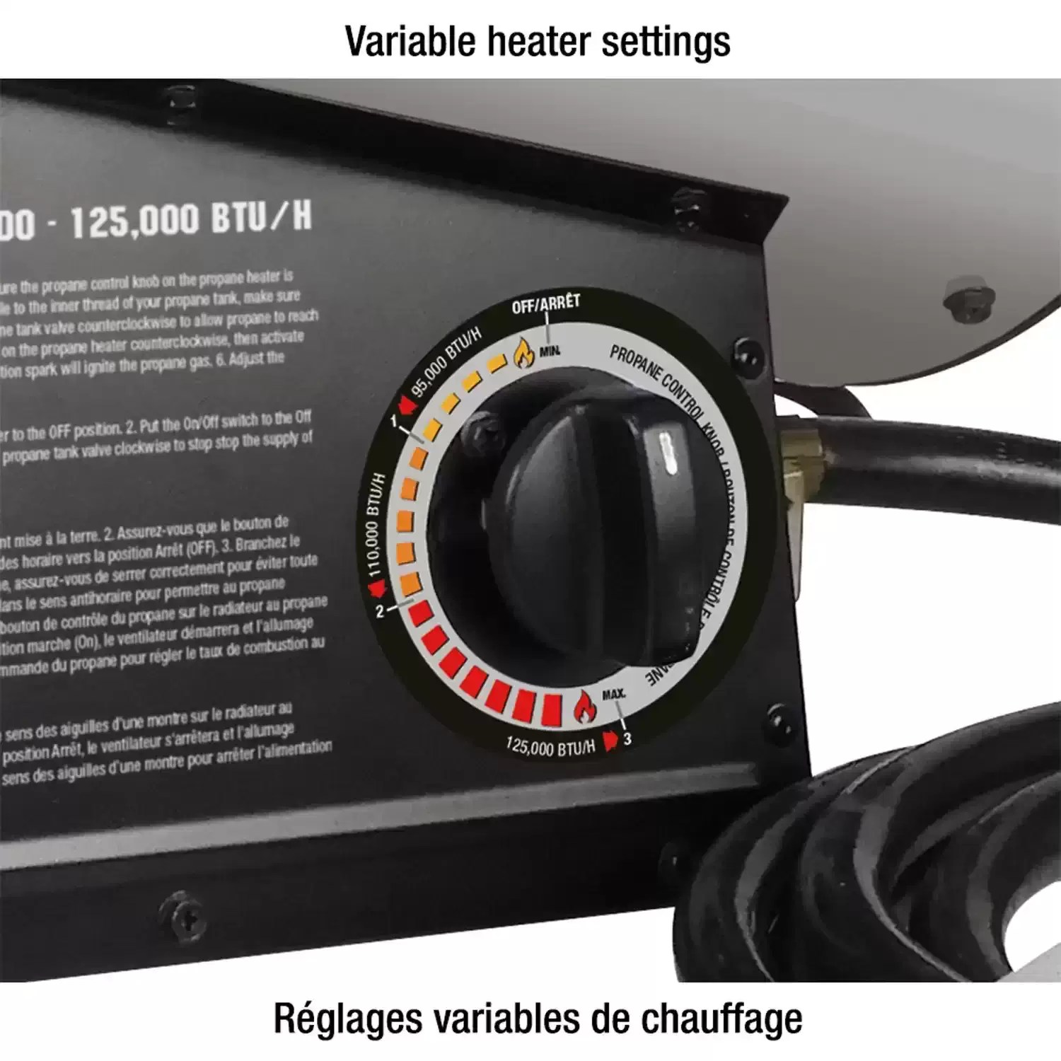 King Industrial KPH-125 125,000 BTU Forced Air Construction Propane Heater