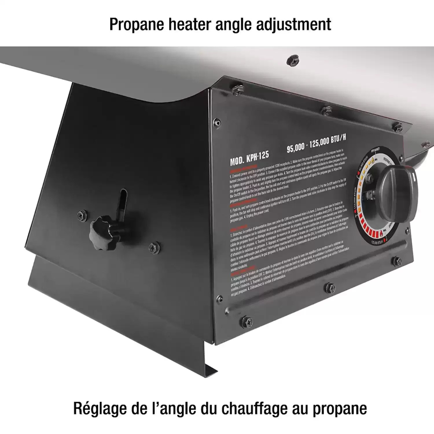 King Industrial KPH-125 125,000 BTU Forced Air Construction Propane Heater