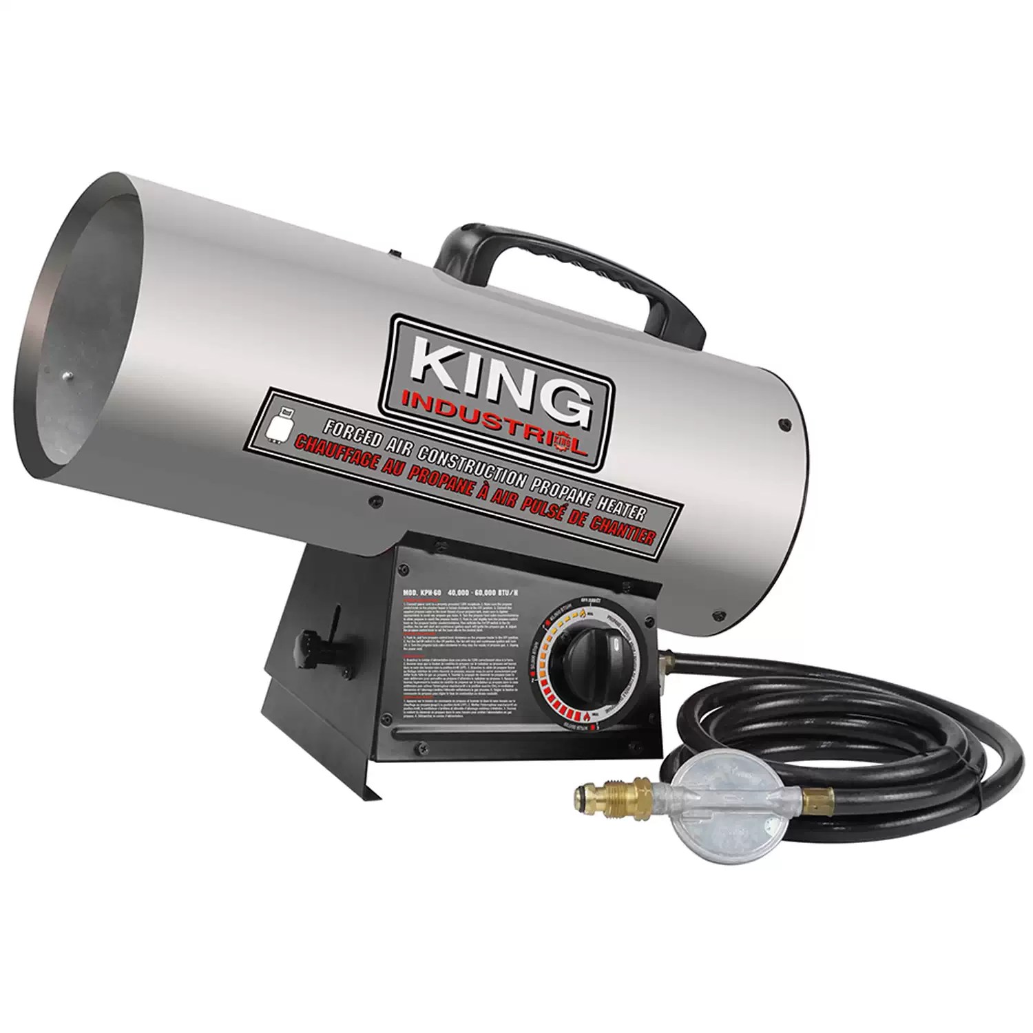 King Industrial KPH-60 60,000 BTU Forced Air Construction Propane Heater