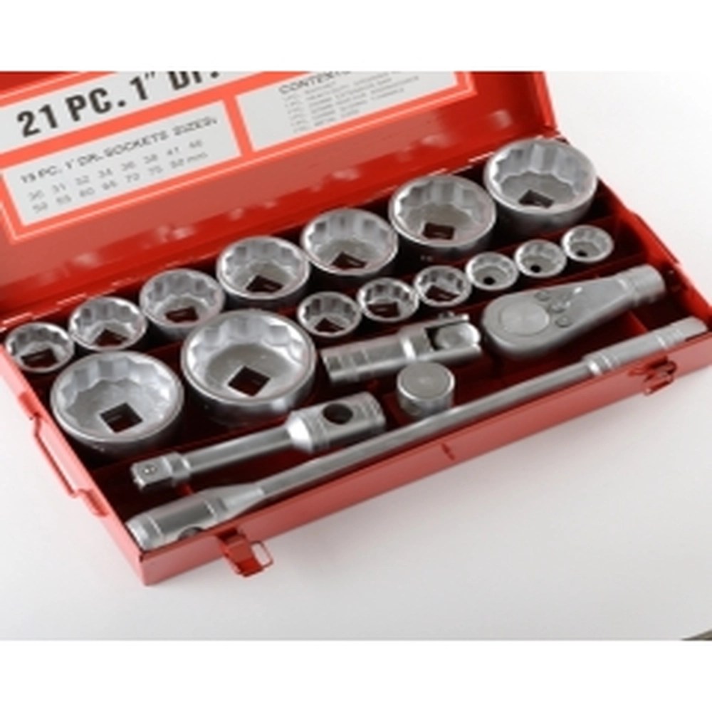 ATE Pro Tools 93316 SAE 21 Piece 1" Drive Socket Set