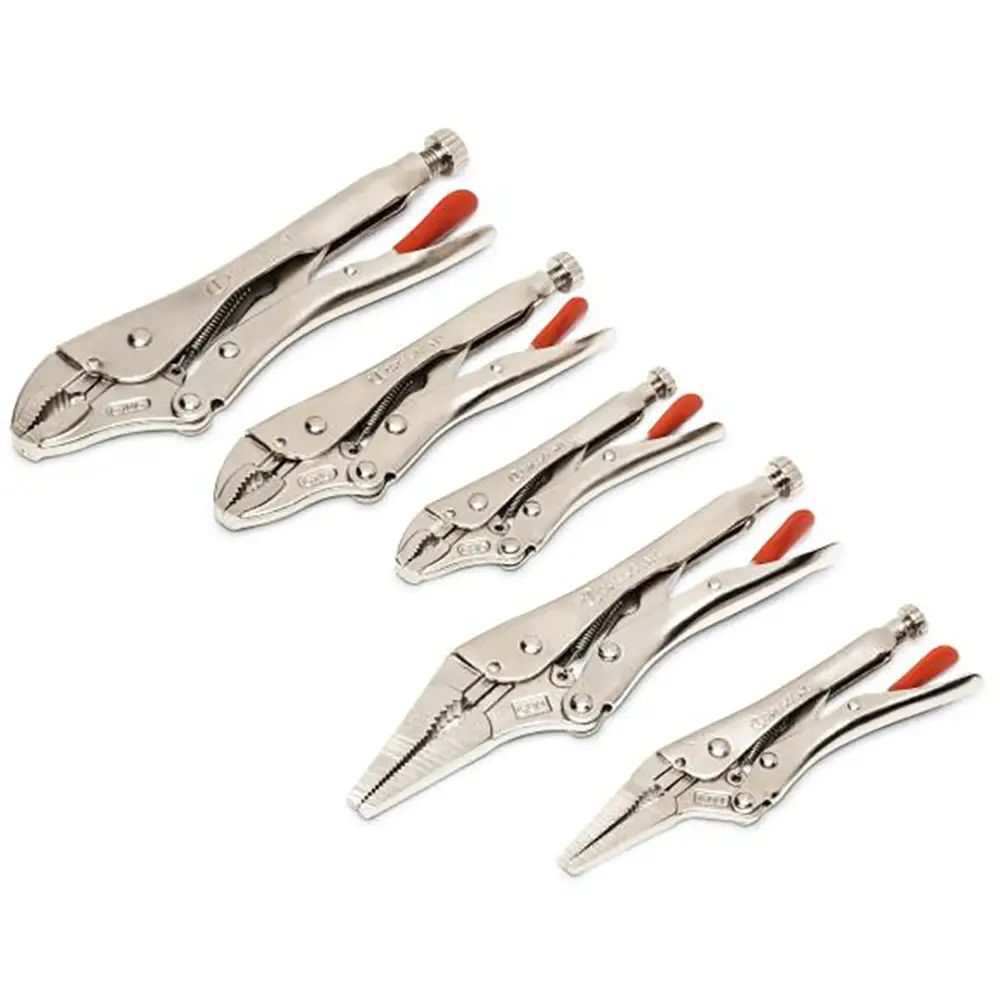Crescent CLP5SETN-08 5PC Curved & Long Nose Locking Plier Set