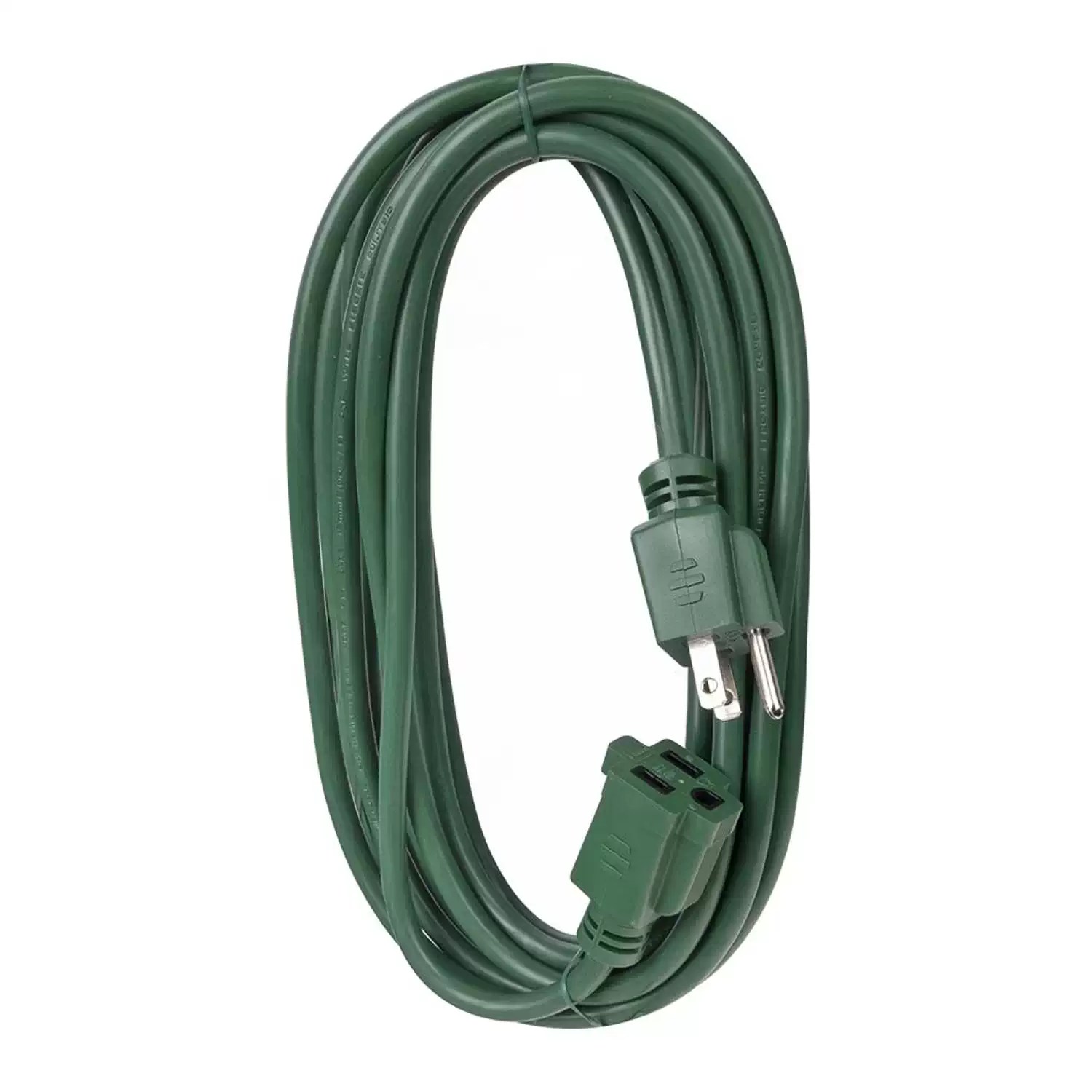 Shopro P010812 Green 15' Outdoor Extension Cord SJTW 16/3 13A