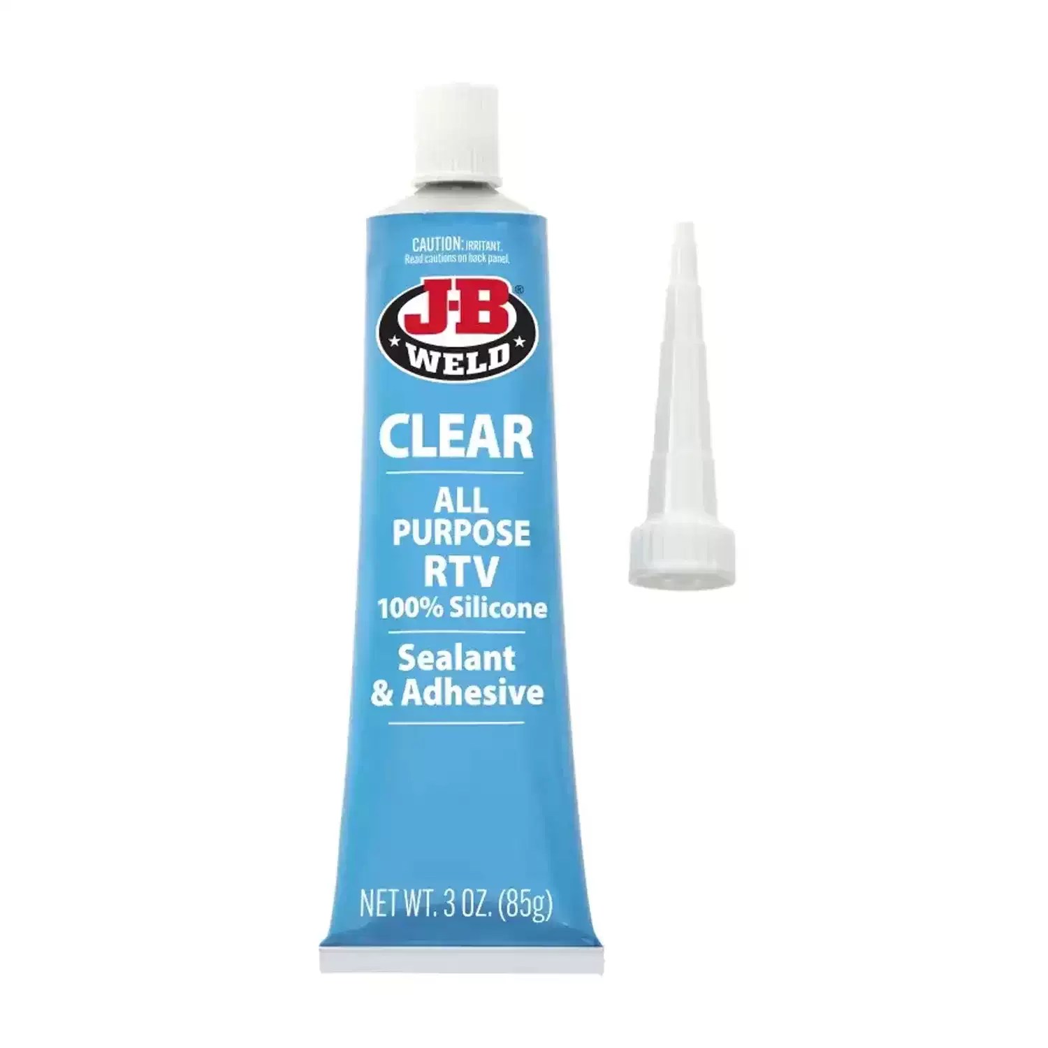 J-B Weld 31310 3 oz Clear All-Purpose 100% RTV Silicone Sealant & Adhesive