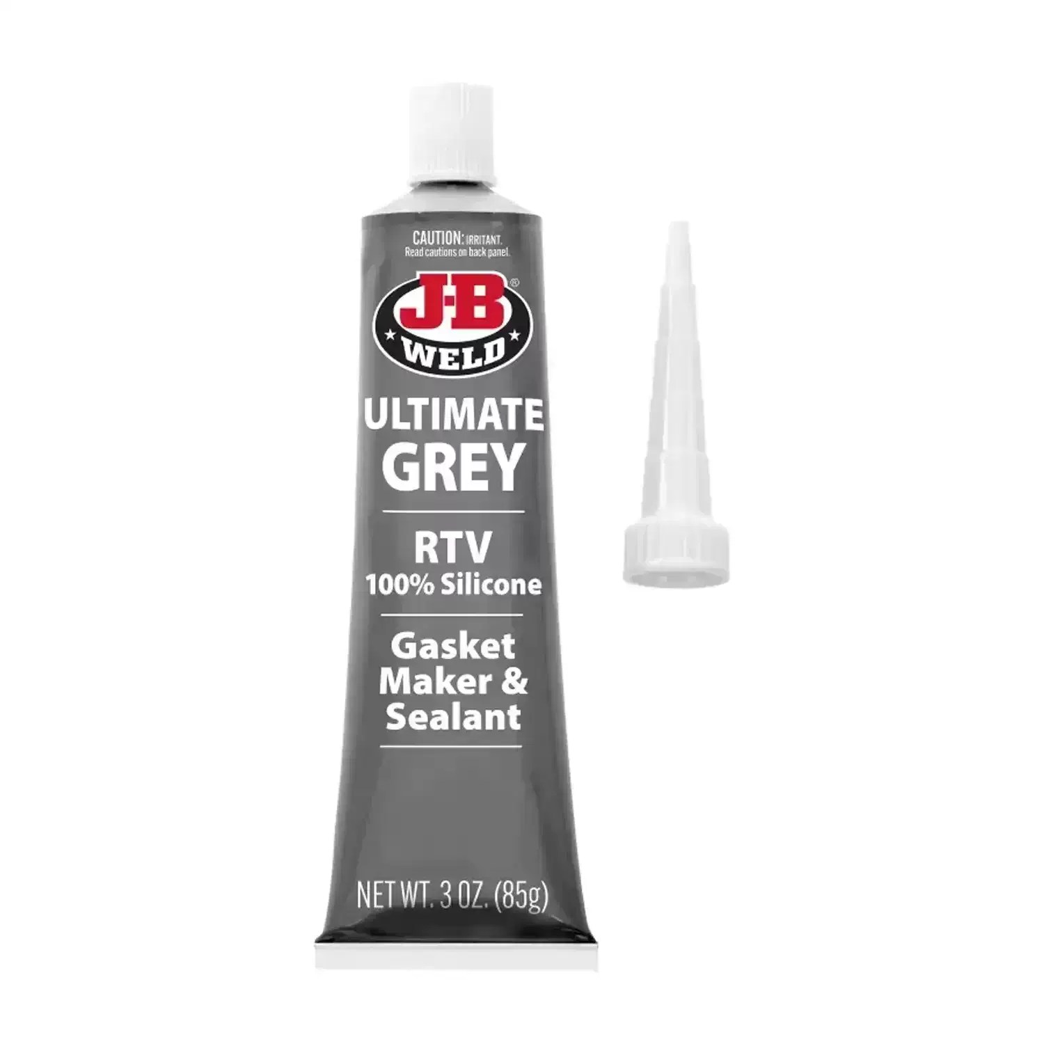 J-B Weld 32327 3oz Ultimate Grey RTV Silicone Gasket Maker & Sealant – World’s Strongest Bond