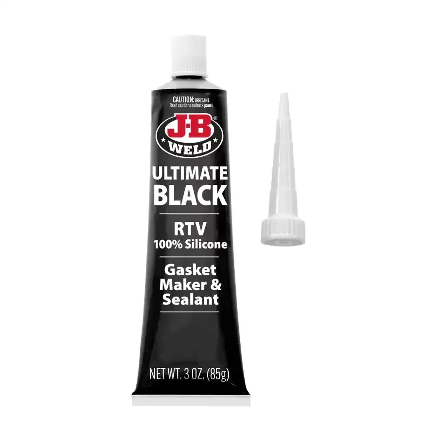 J-B Weld 32329 3oz Ultimate Black RTV Silicone Gasket Maker & Sealant – World’s Strongest Bond