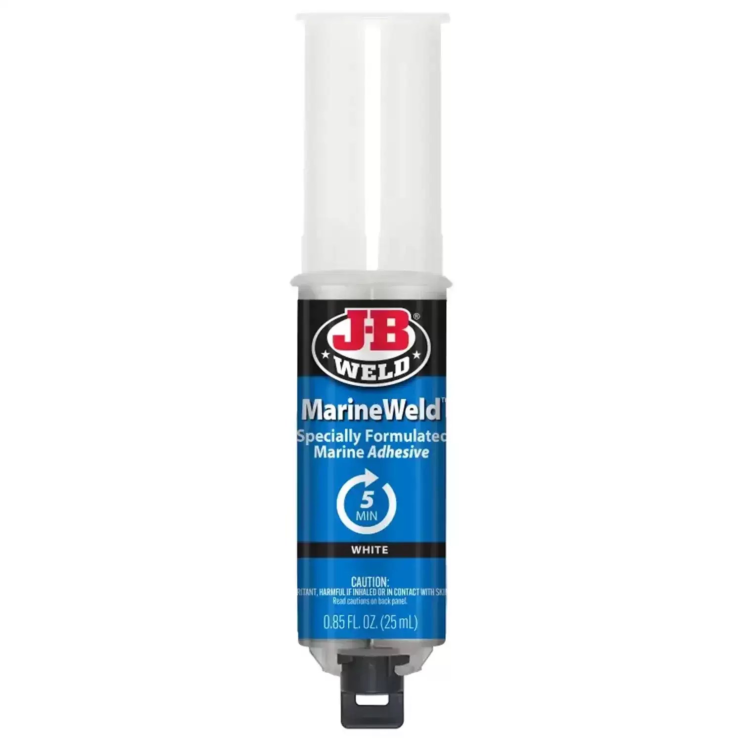 J-B Weld 50172 25mL MarineWeld Water & Oil Resistant Adhesive & Sealant Syringe - World's Strongest Bond