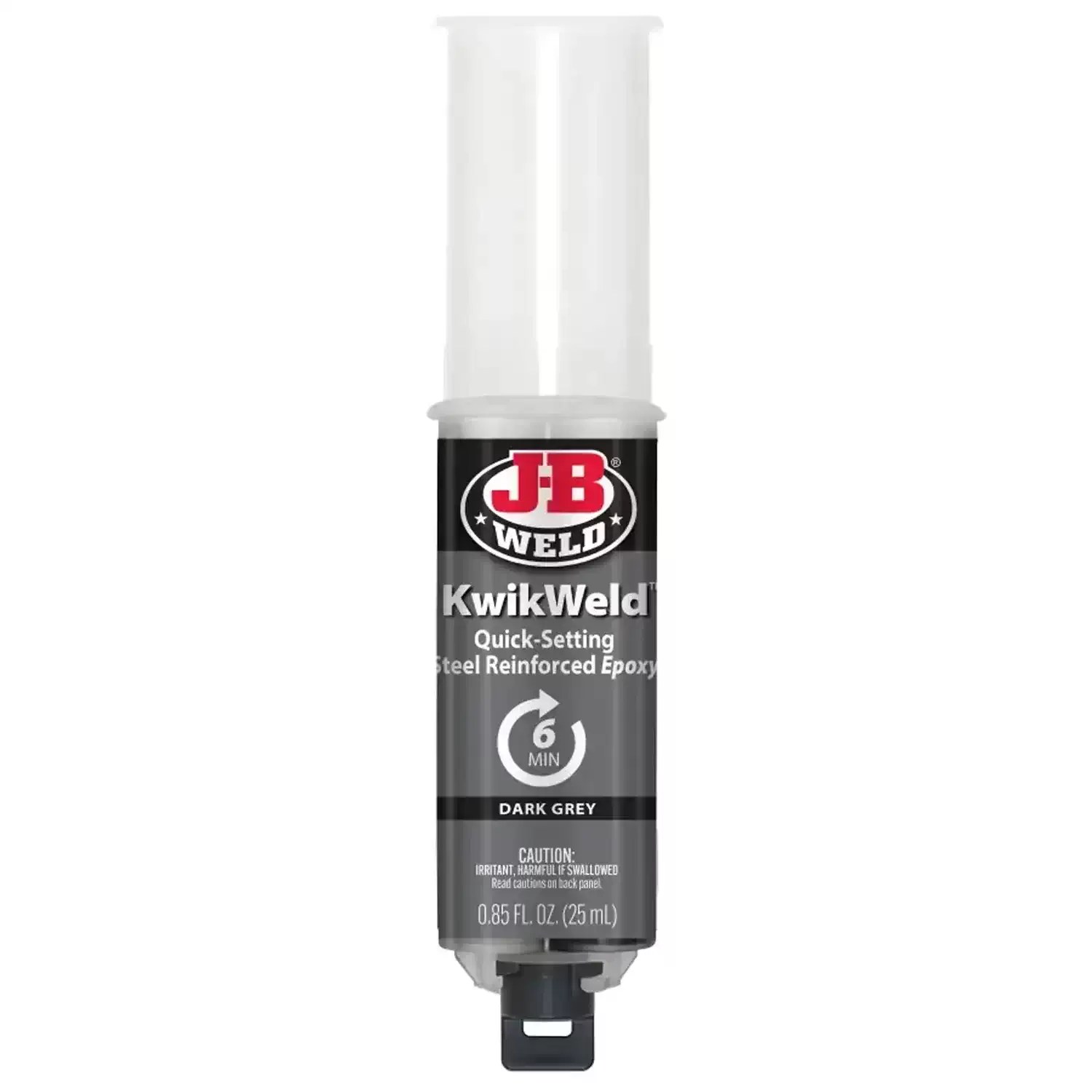 J-B Weld 50176 25mL KwikWeld Water & Oil Resistant Quick Set Epoxy Syringe