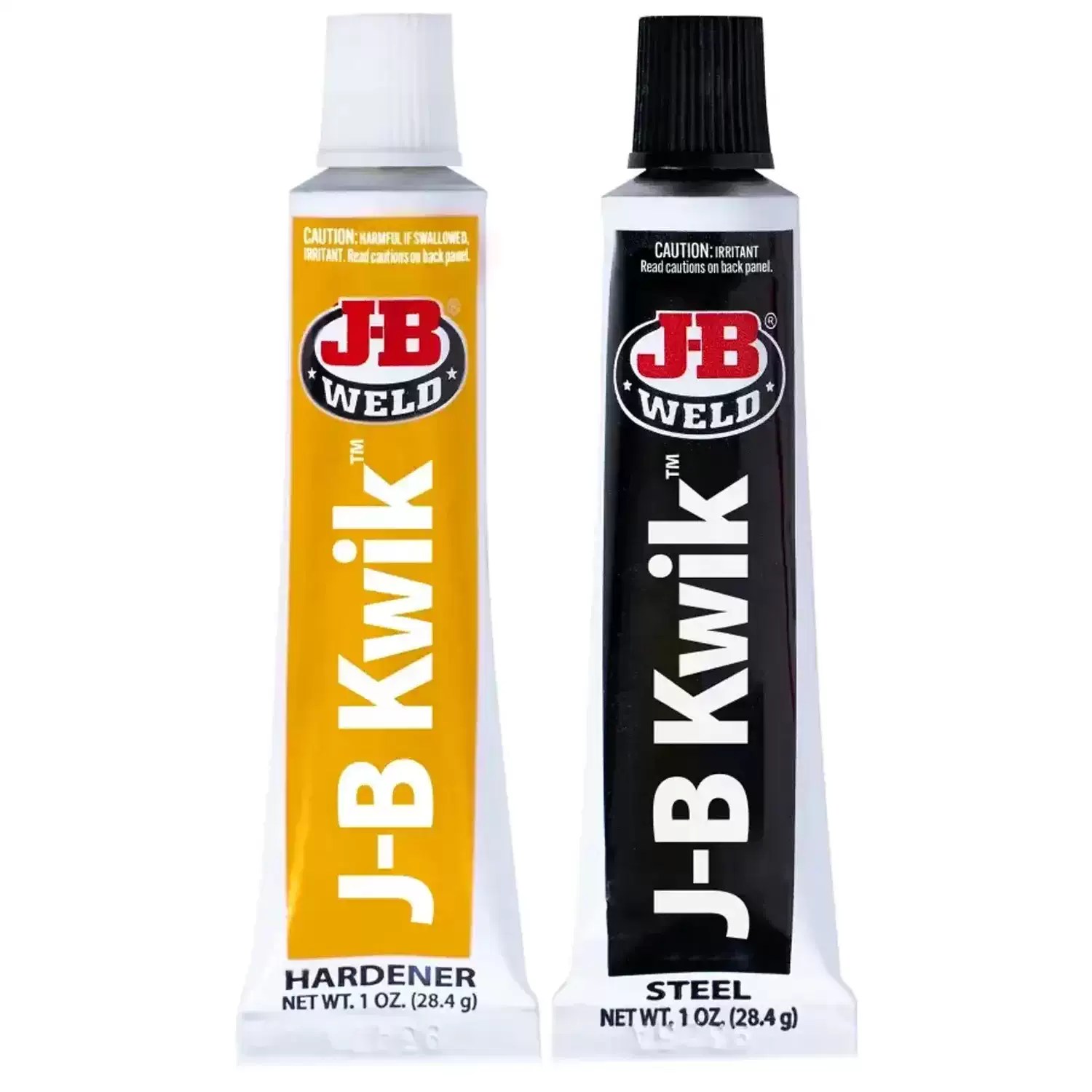 J-B Weld 8276 2oz KwikWeld Twin Tube Quick Setting Steel Reinforced Epoxy - World's Strongest Bond