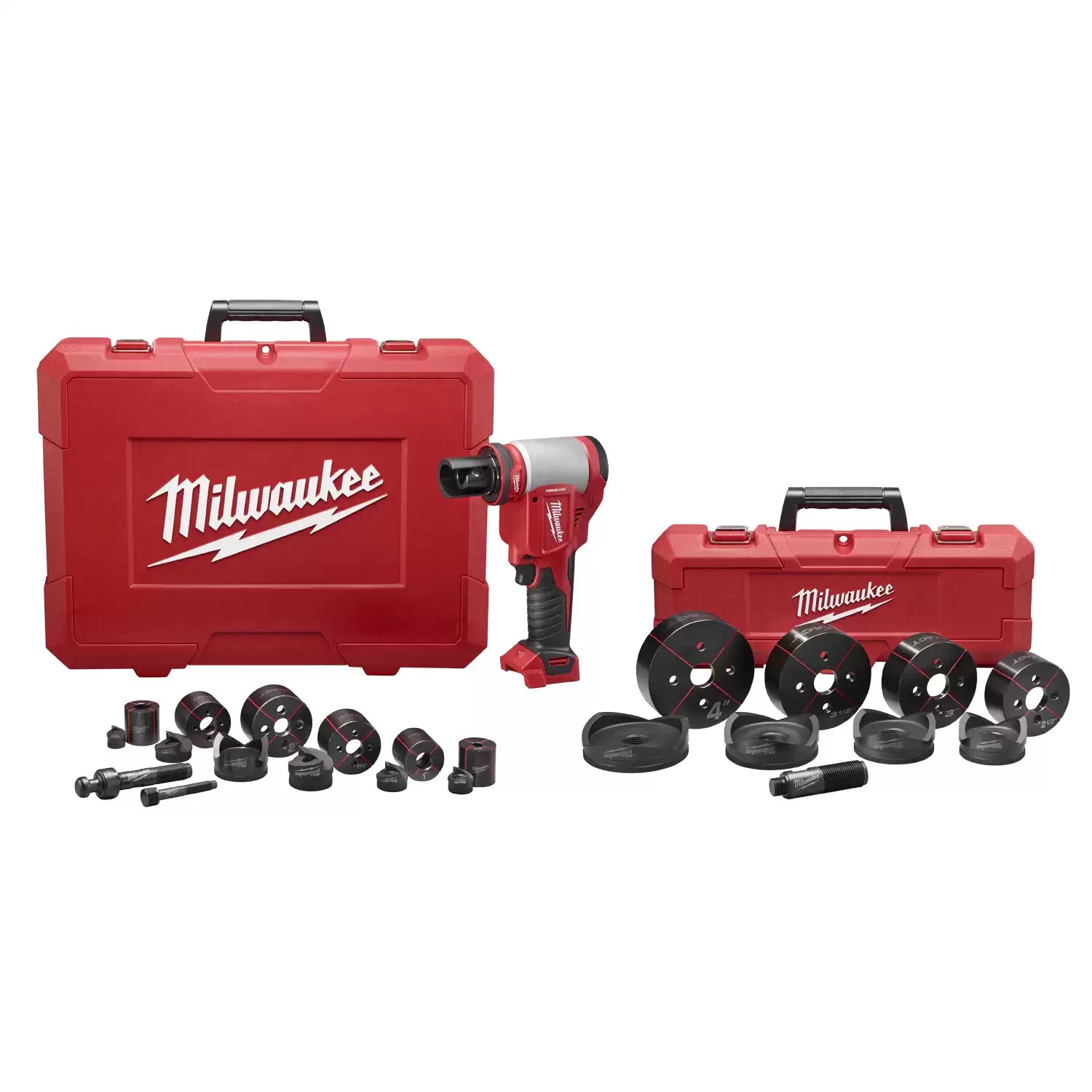 Milwaukee 2676-04 M18 FORCE LOGIC 10 Ton 1/2" to 4" Knockout Tool - Tool Only